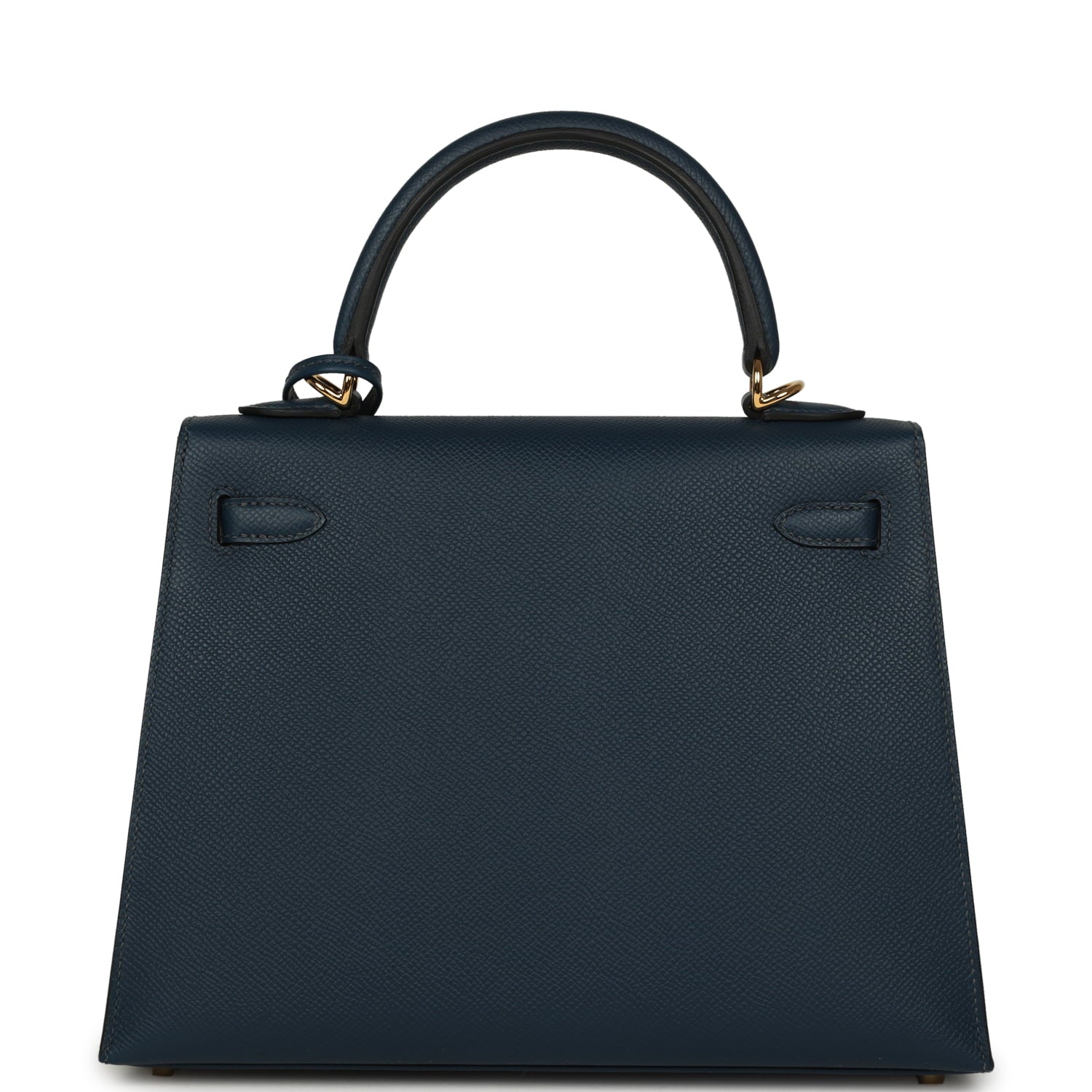 Hermes Kelly Sellier 25 Bleu Navy Epsom Gold Hardware