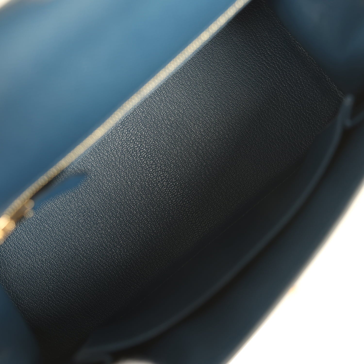 Hermes Kelly Sellier 25 Bleu Navy Epsom Gold Hardware