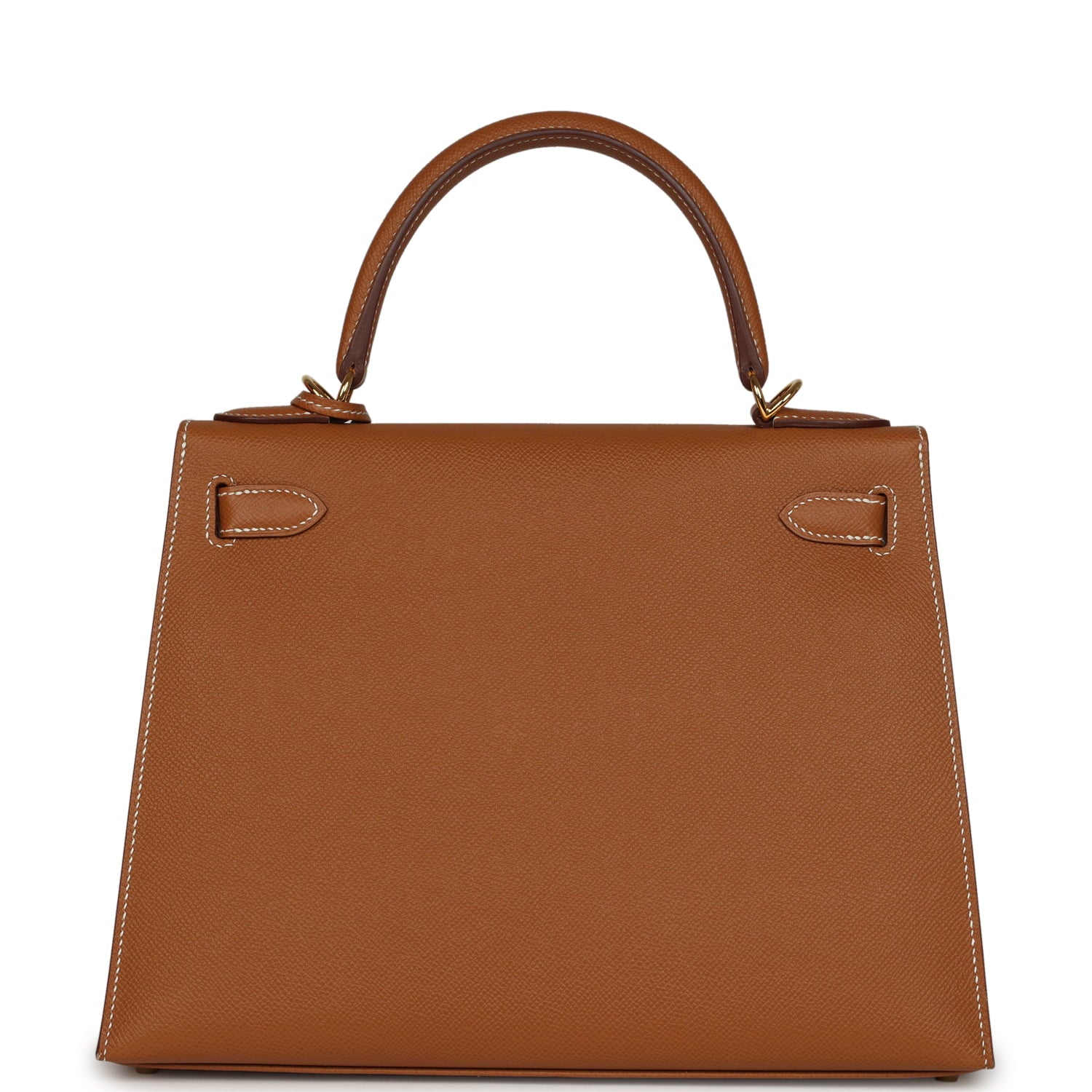 Pre-owned Hermes Kelly Sellier 28 Gold Epsom Gold Hardware