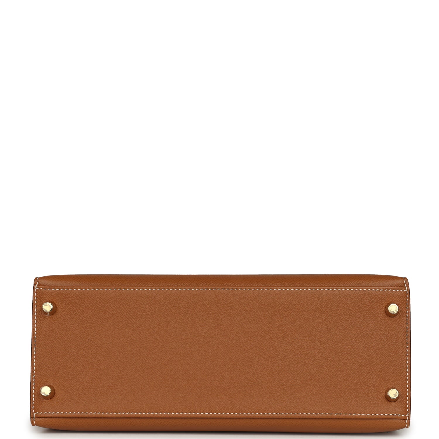 Pre-owned Hermes Kelly Sellier 28 Gold Epsom Gold Hardware