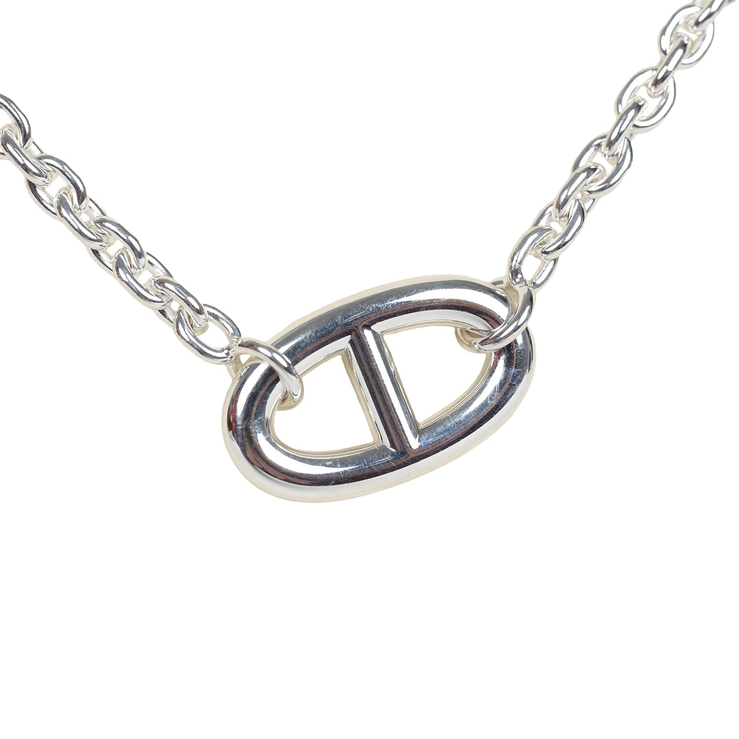 Hermes Farandole Rope Necklace 80cm Sterling Silver Hardware