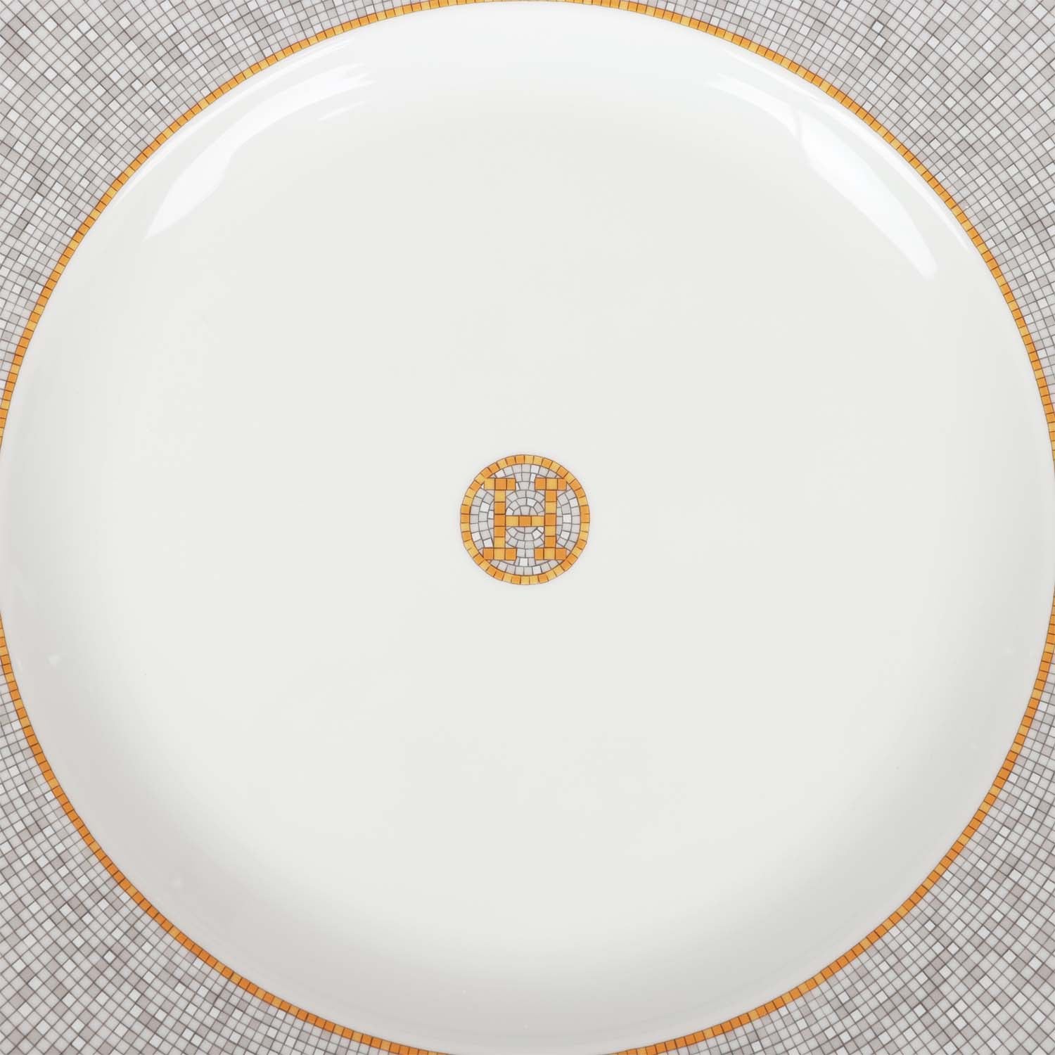Hermes "Mosaique Au 24" Gold Presentation Plate Set