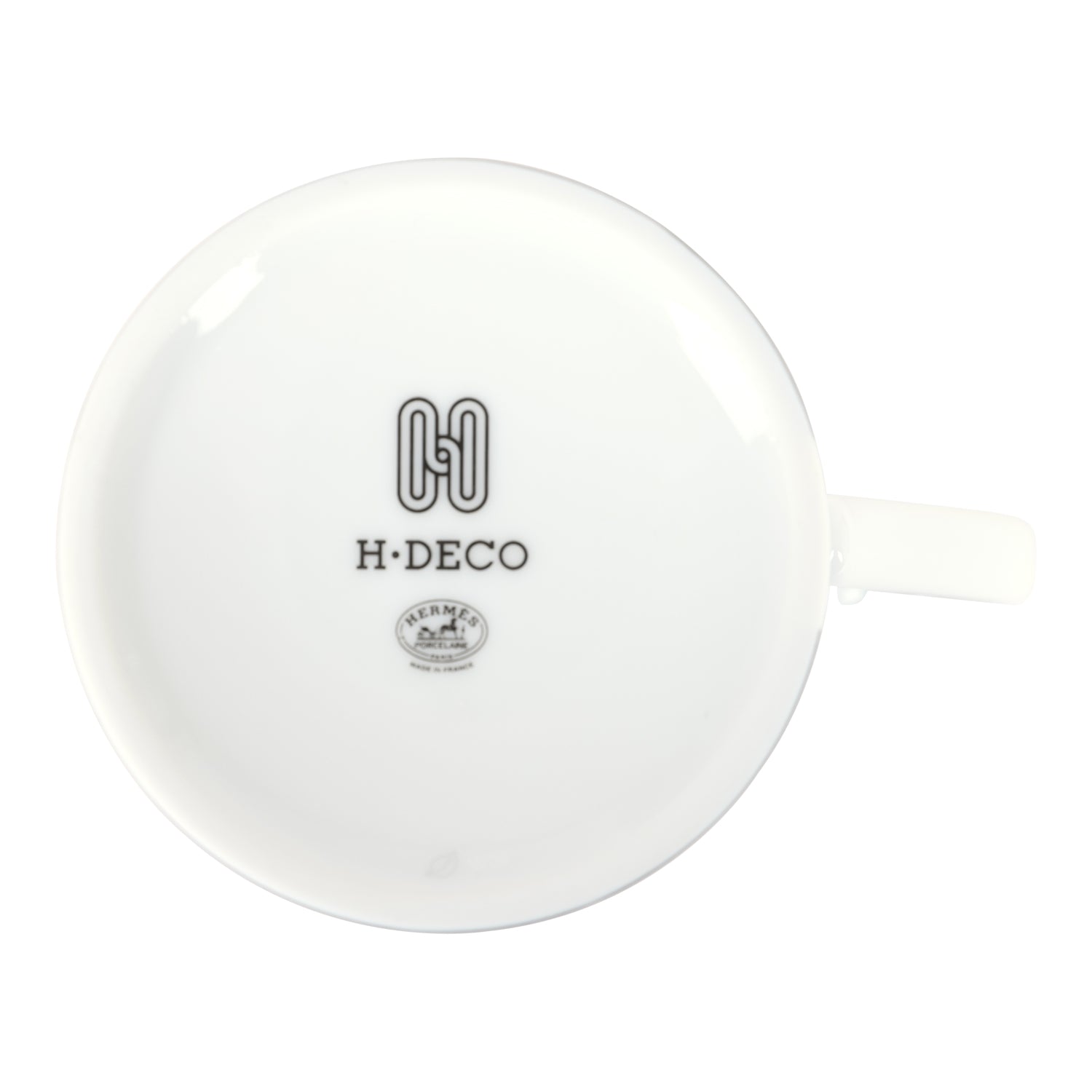 Hermes "H Deco" Black/White Porcelain Mug N°2