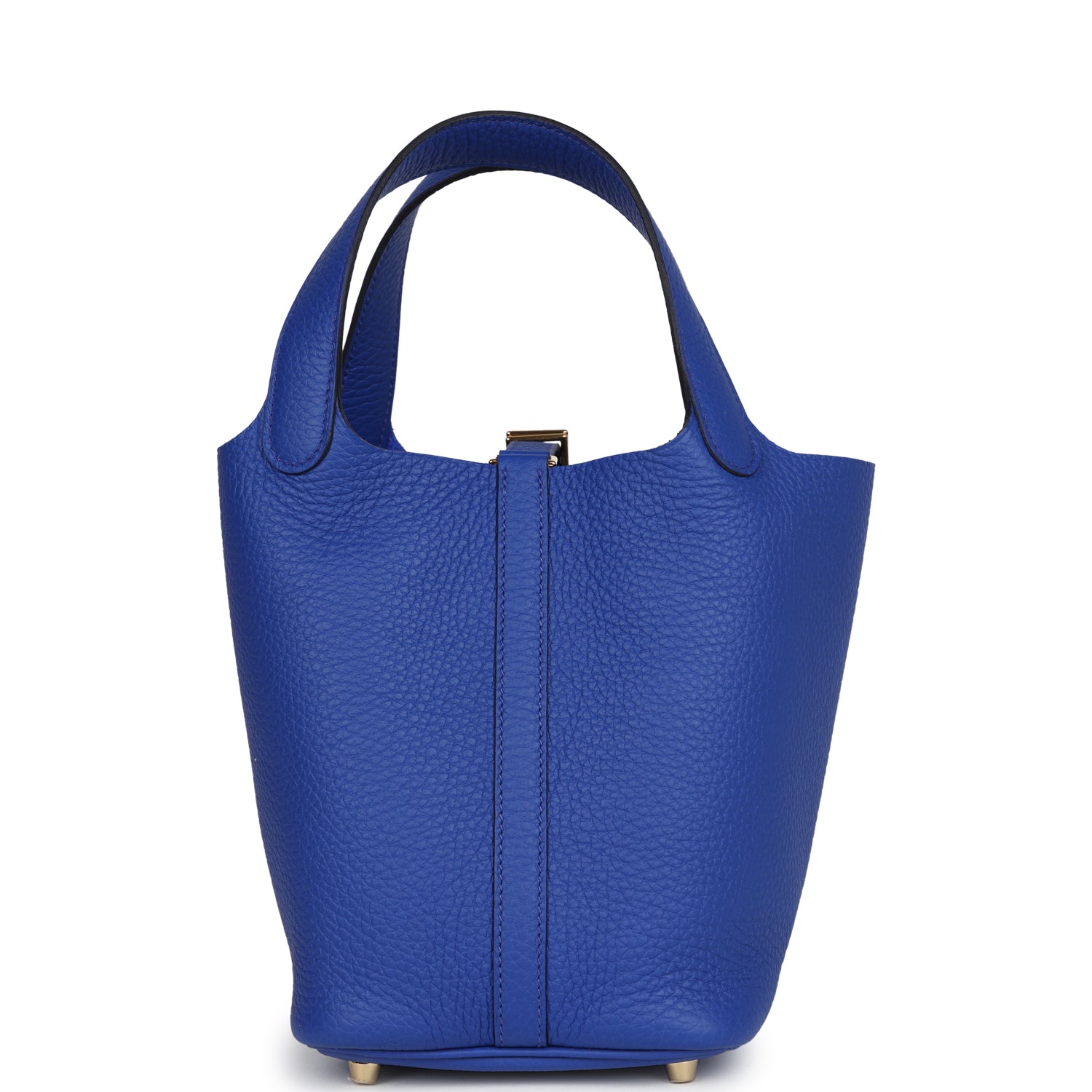 Hermes Picotin Lock 18 Bleu Royal Clemence Gold Hardware