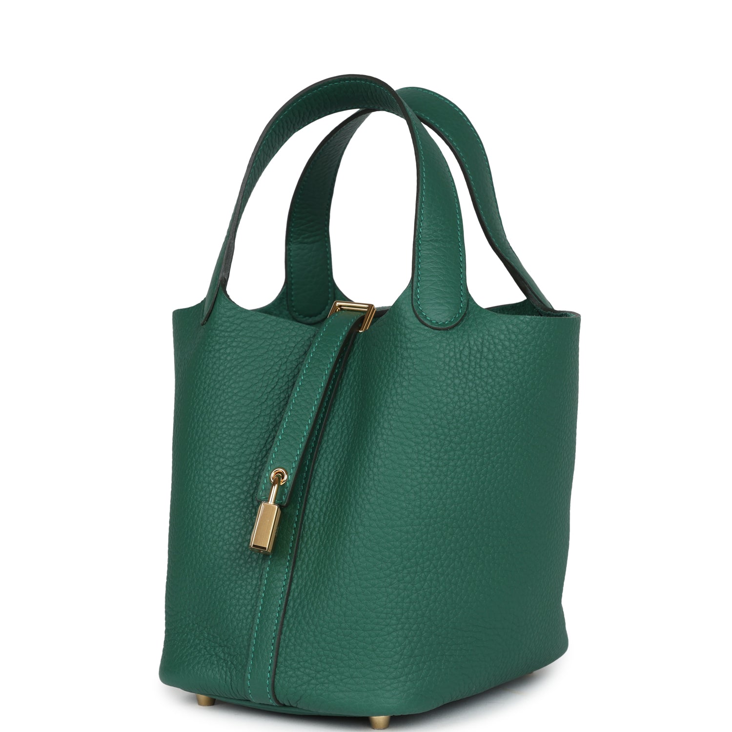 Hermes Picotin Lock 18 Vert Moyen Clemence Gold Hardware