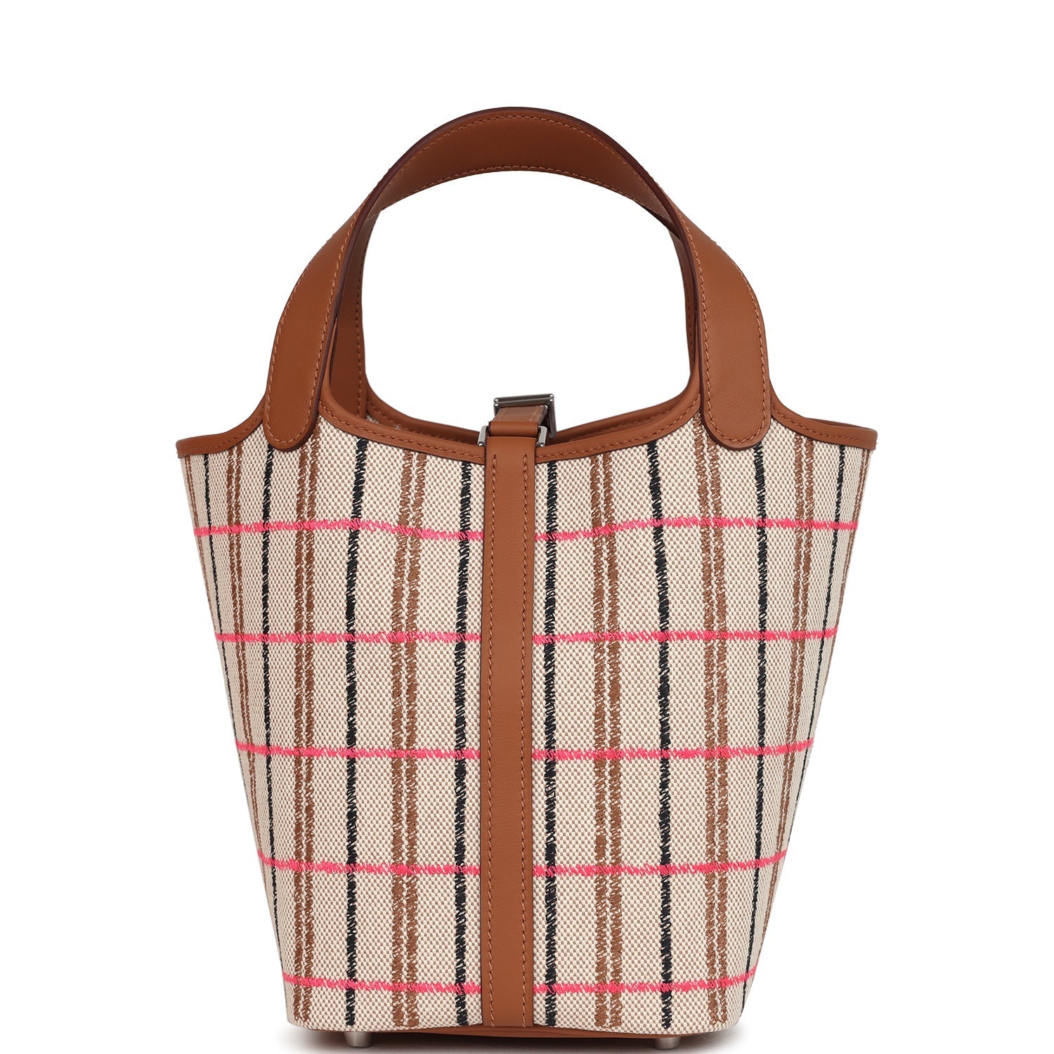 Hermes Picotin Lock 18 Gold, Ecru-Beige, Rose Pop, Black Toile H and Fauve Swift and Toile H Palladium Hardware