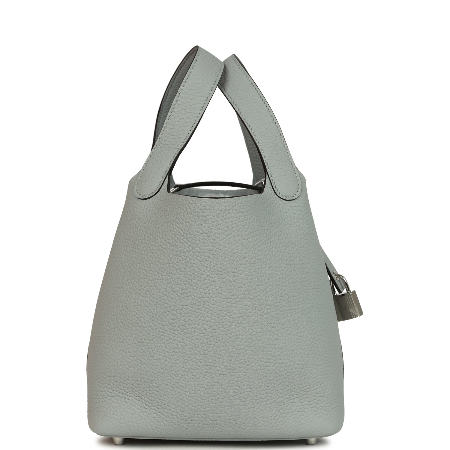 Hermes Picotin Lock 18 Bleu Glacier Clemence Palladium Hardware