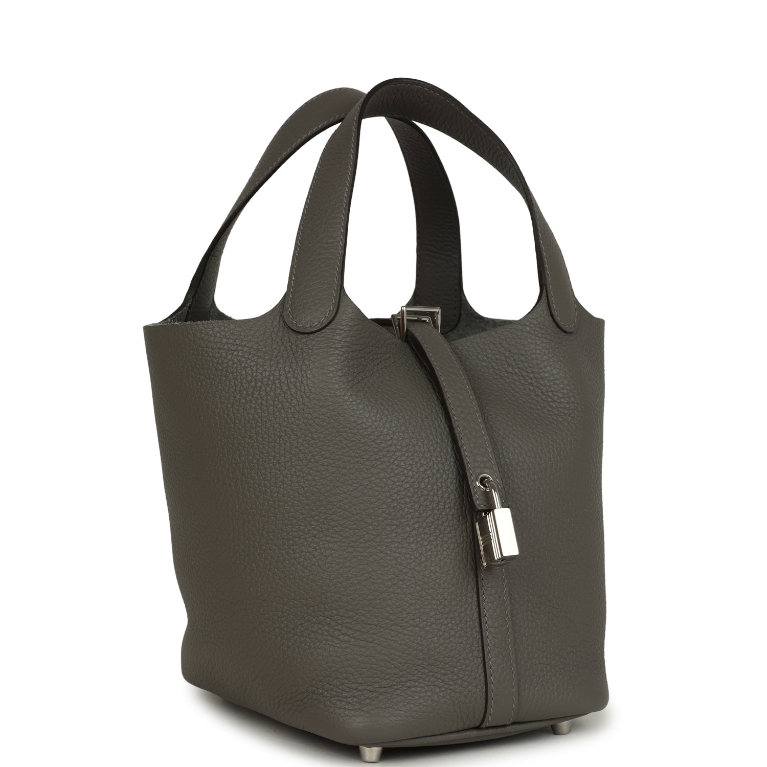 Hermes Picotin Lock 18 Gris Meyer Clemence Palladium Hardware