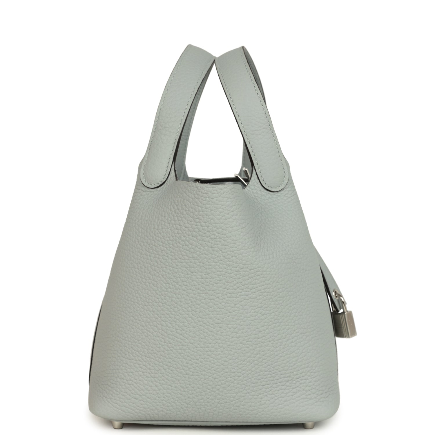 Hermes Picotin Lock 18 Bleu Glacier Clemence Palladium Hardware