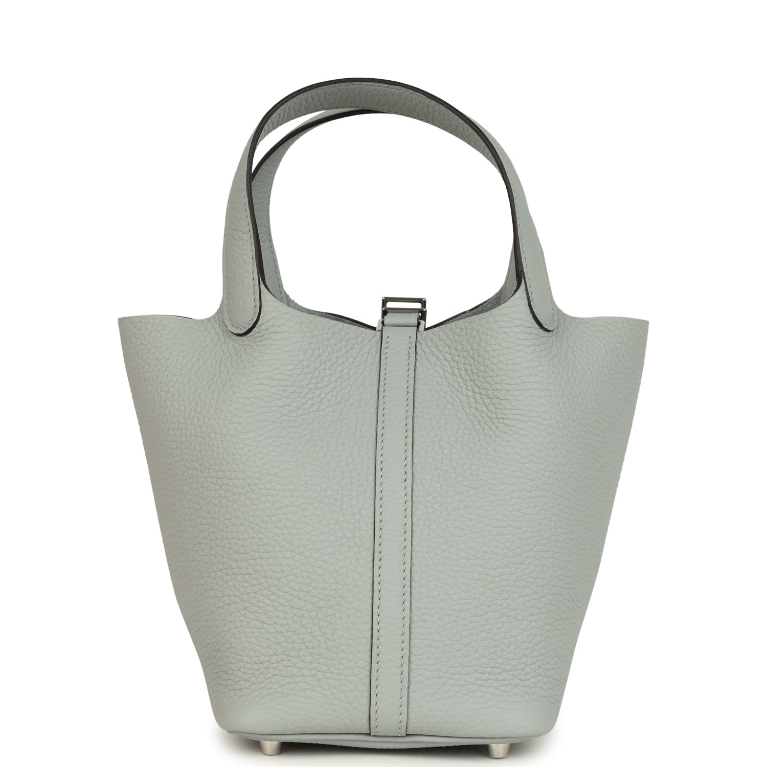 Hermes Picotin Lock 18 Bleu Glacier Clemence Palladium Hardware