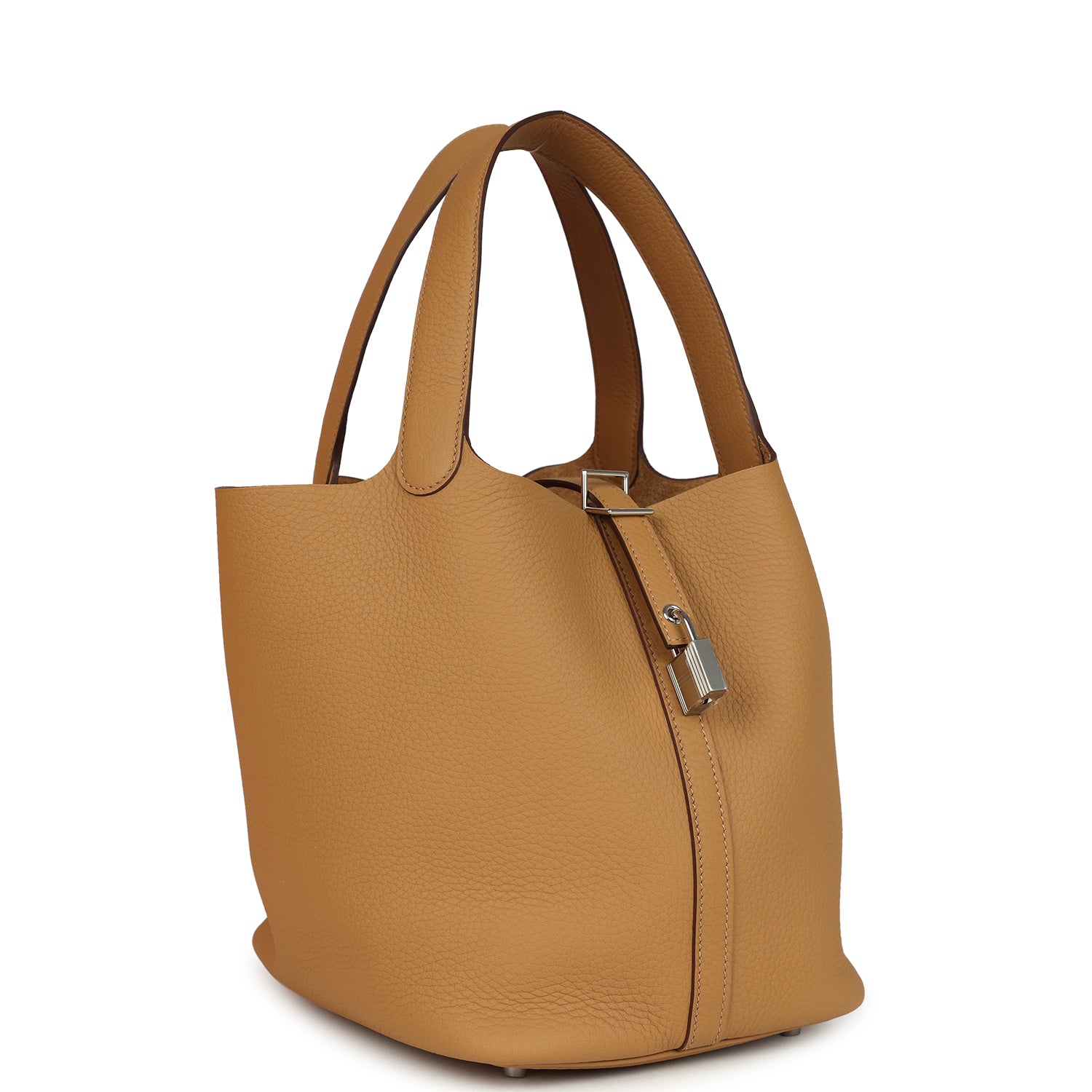 Hermes Picotin Lock 22 Biscuit Clemence Palladium Hardware