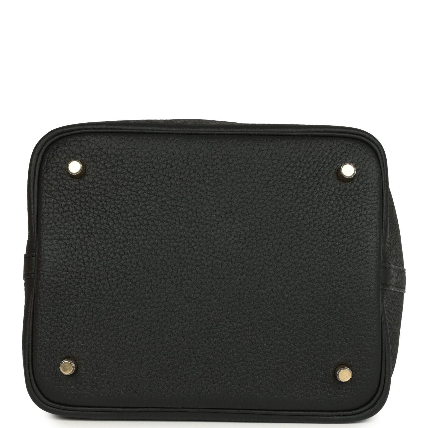 Hermes Picotin Lock 22 Black Clemence Gold Hardware