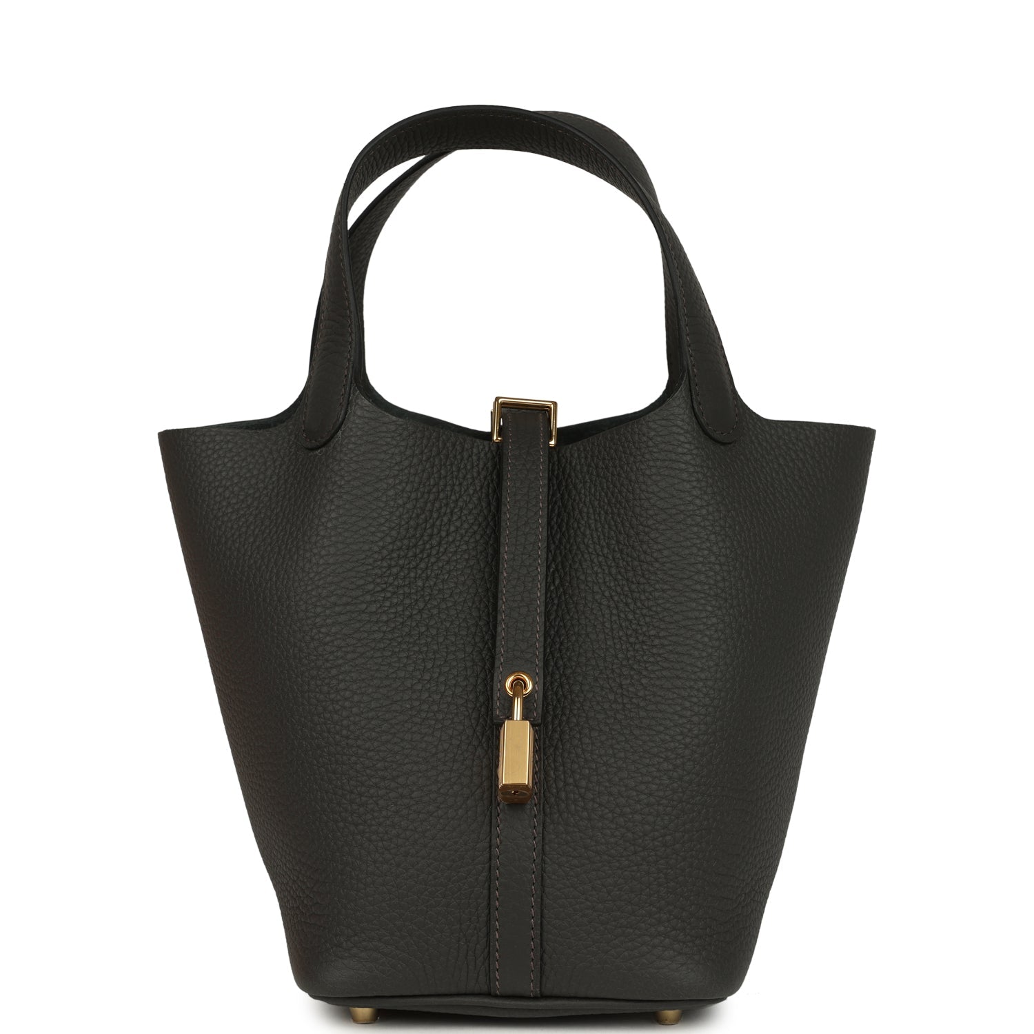 Hermes Picotin Lock 18 Dark Bronze Clemence Gold Hardware