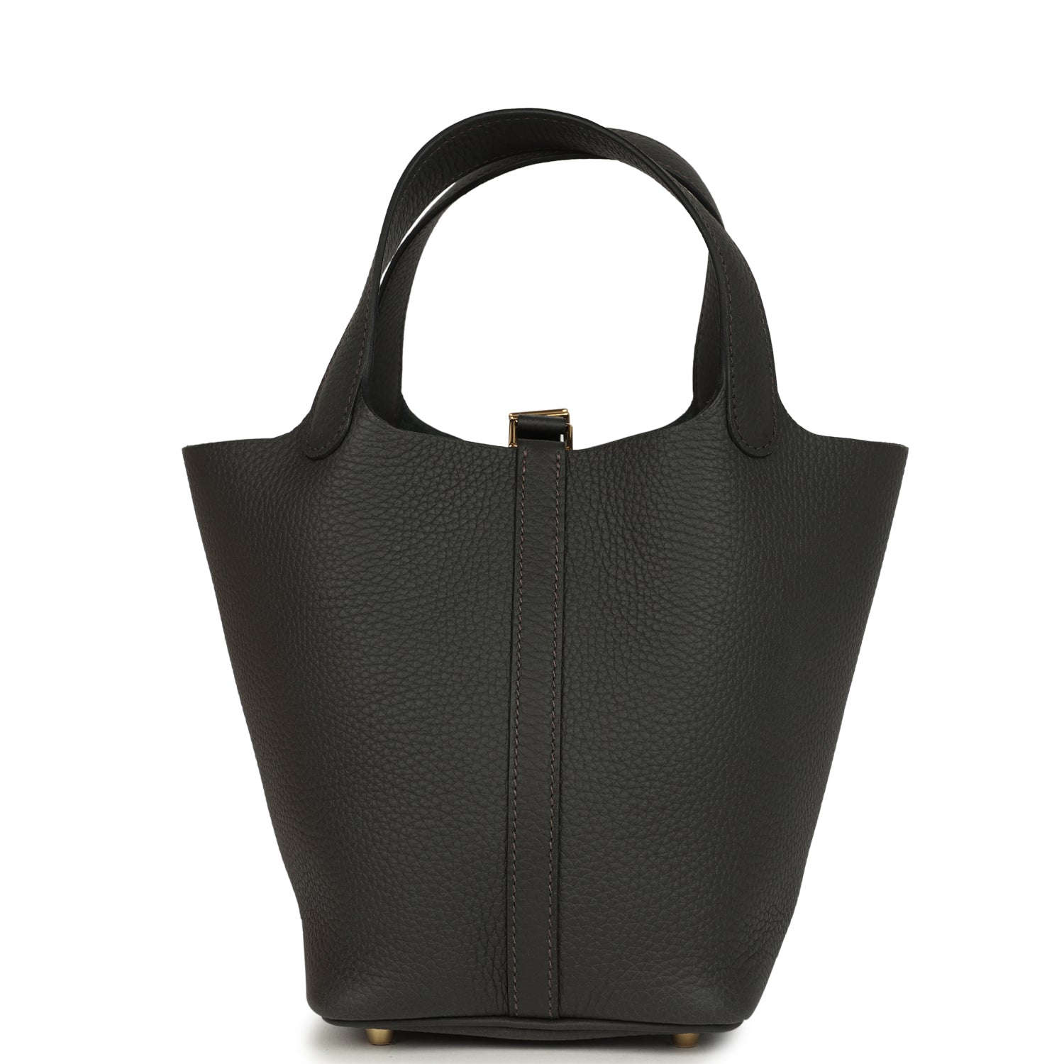 Hermes Picotin Lock 18 Dark Bronze Clemence Gold Hardware