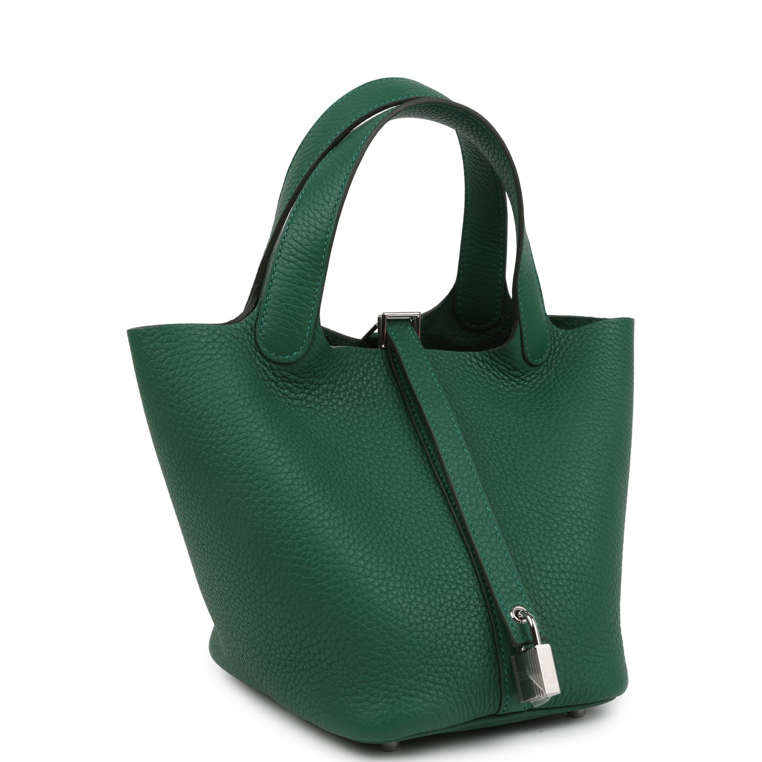 Hermes Picotin Lock 18 Vert Moyen Clemence Palladium Hardware