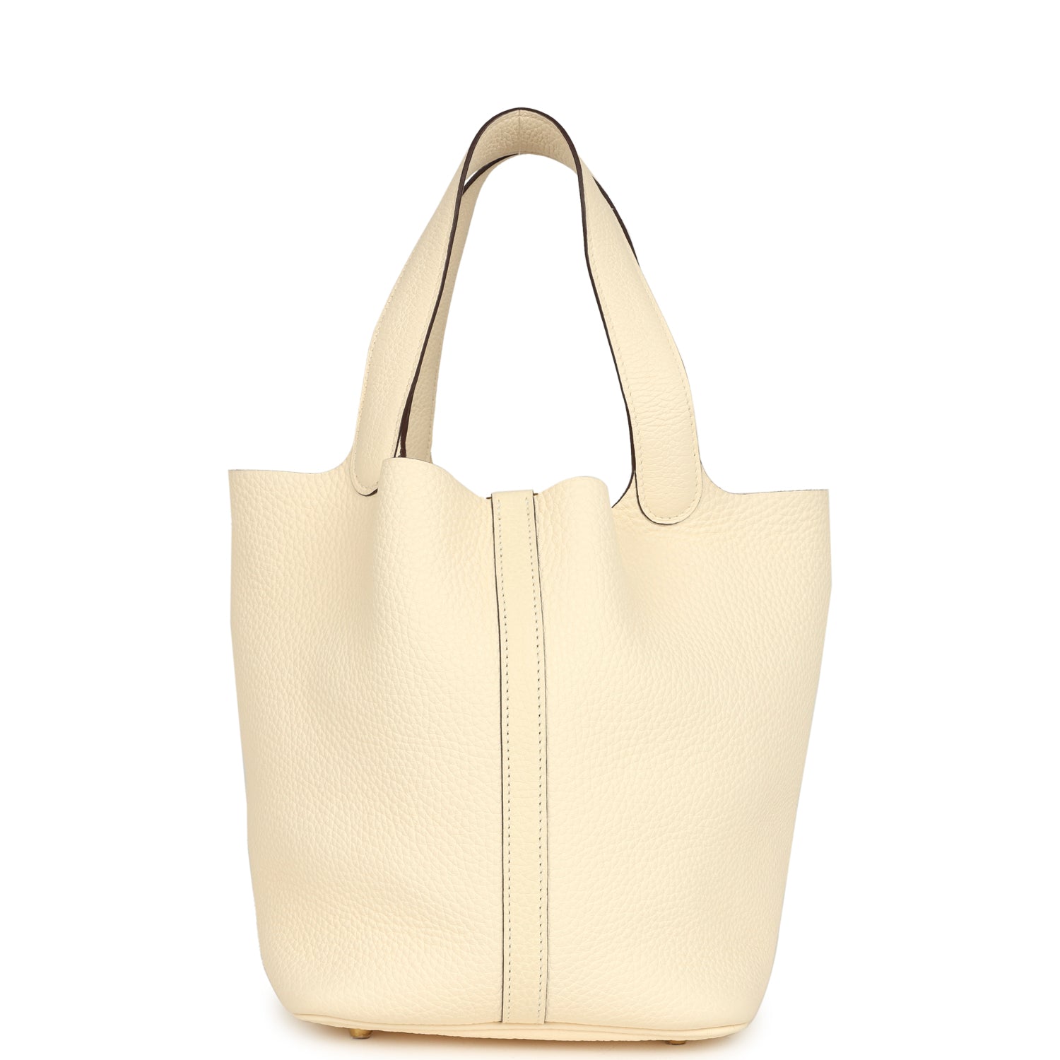 Pre-owned Hermes Picotin Lock 22 Nata Clemence Gold Hardware