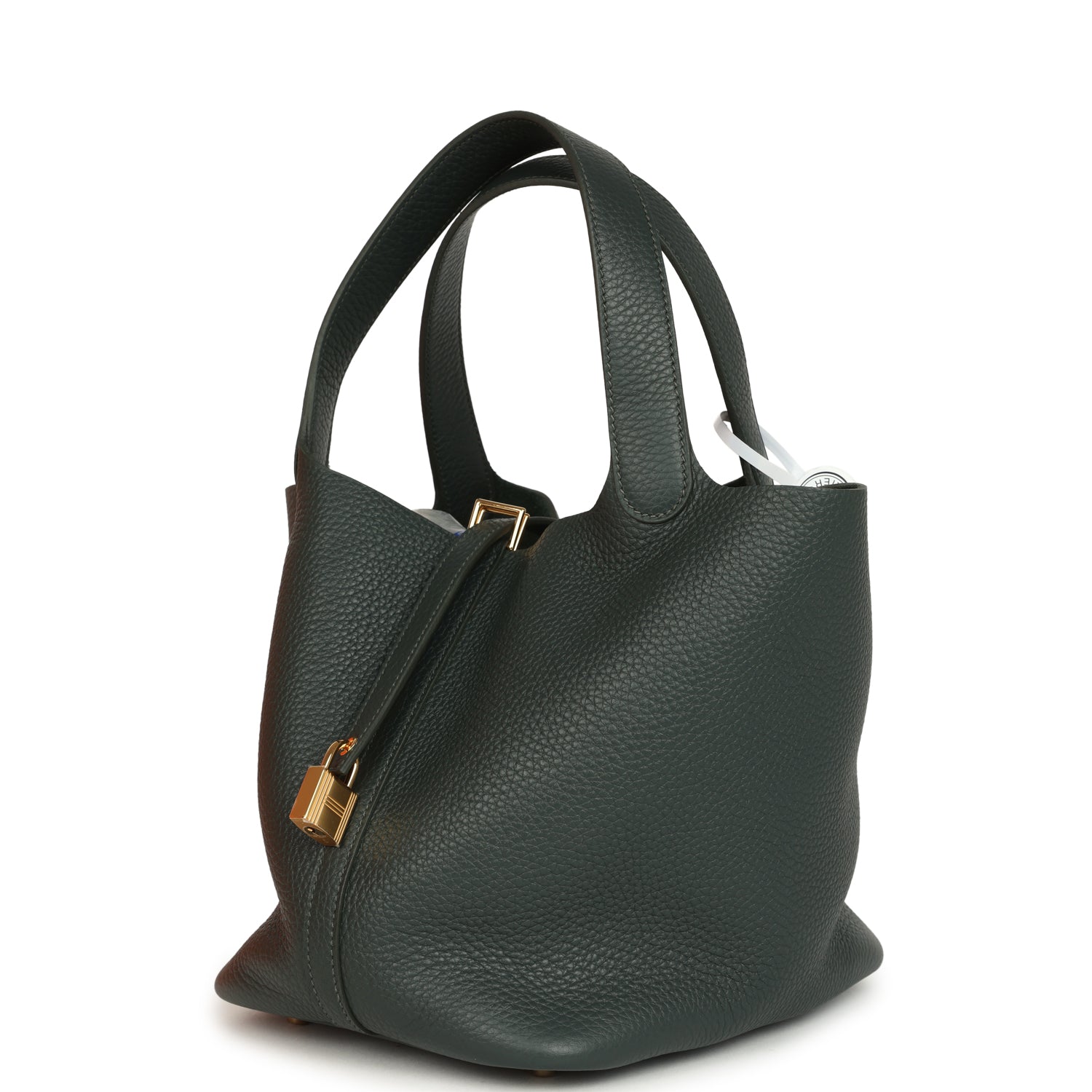 Hermes Picotin Lock 22 Vert Mangrove Clemence Gold Hardware