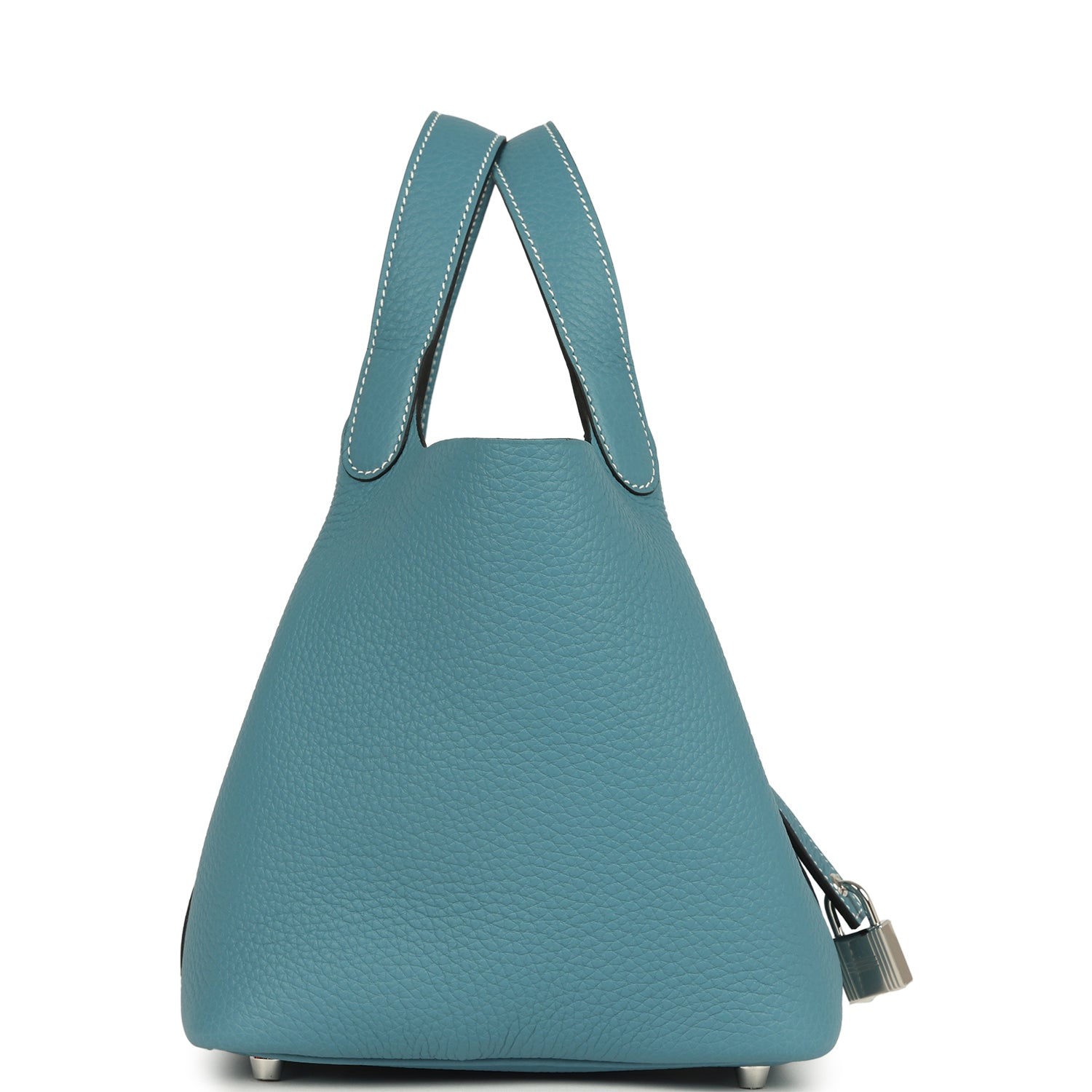 Hermes Picotin Lock 18 Blue Jean Clemence Palladium Hardware