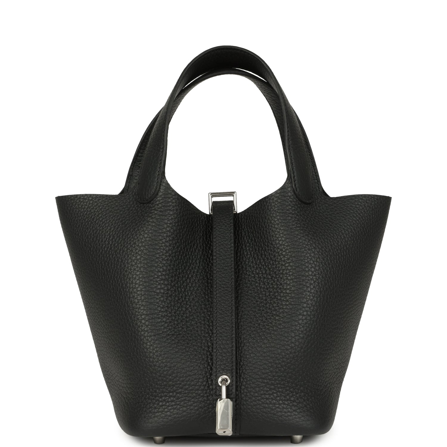 Hermes Picotin Lock 18 Black Clemence Palladium Hardware