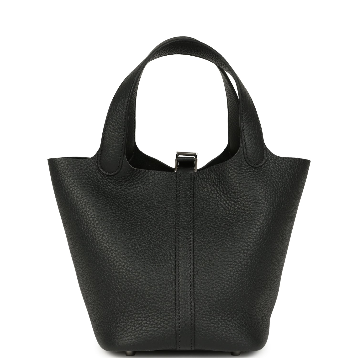 Hermes Picotin Lock 18 Black Clemence Palladium Hardware