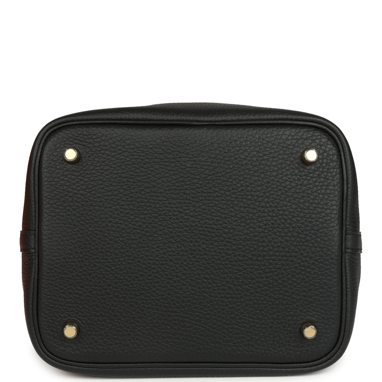 Hermes Picotin Lock 22 Black Clemence Gold Hardware