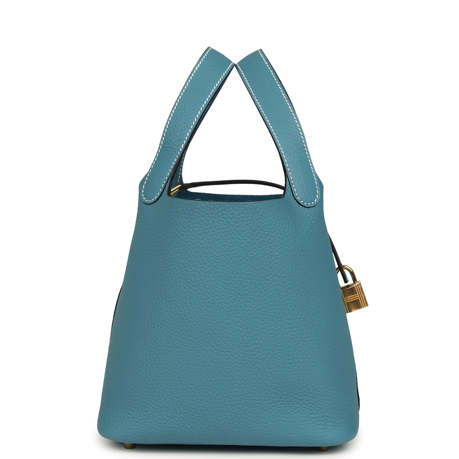 Hermes Picotin Lock 18 Blue Jean Clemence Gold Hardware