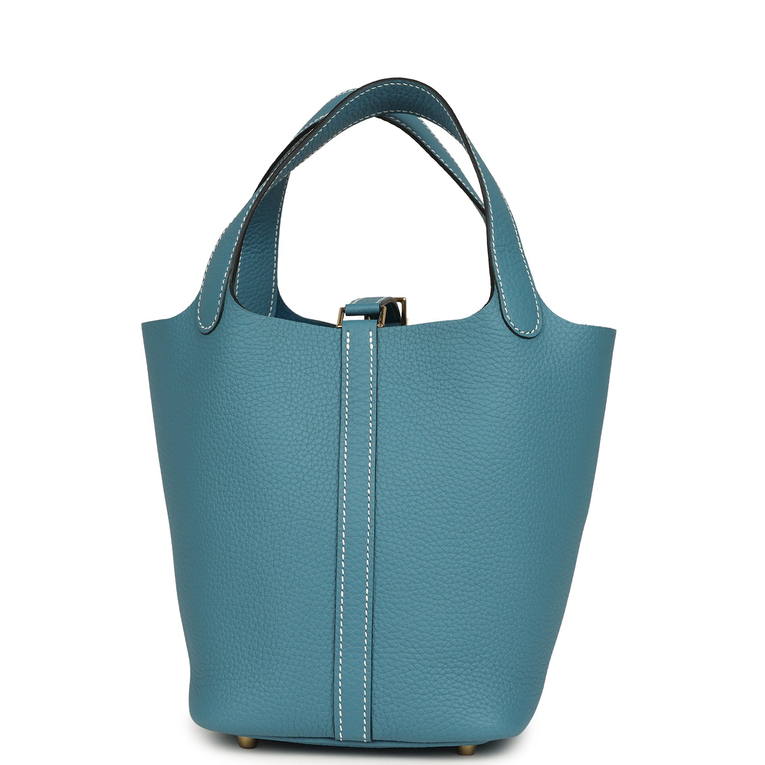 Hermes Picotin Lock 18 Blue Jean Clemence Gold Hardware