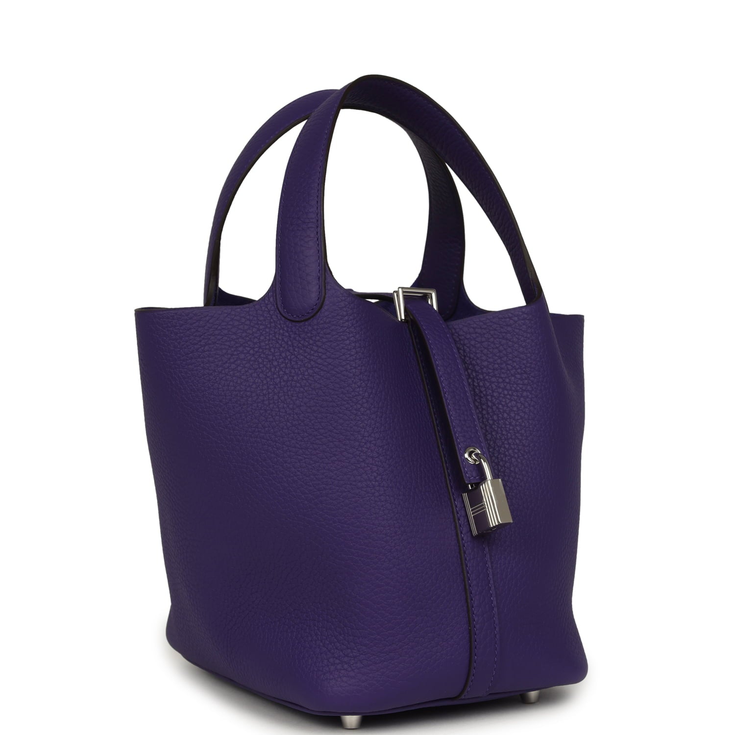 Hermes Picotin Lock 18 Purple Clemence Palladium Hardware
