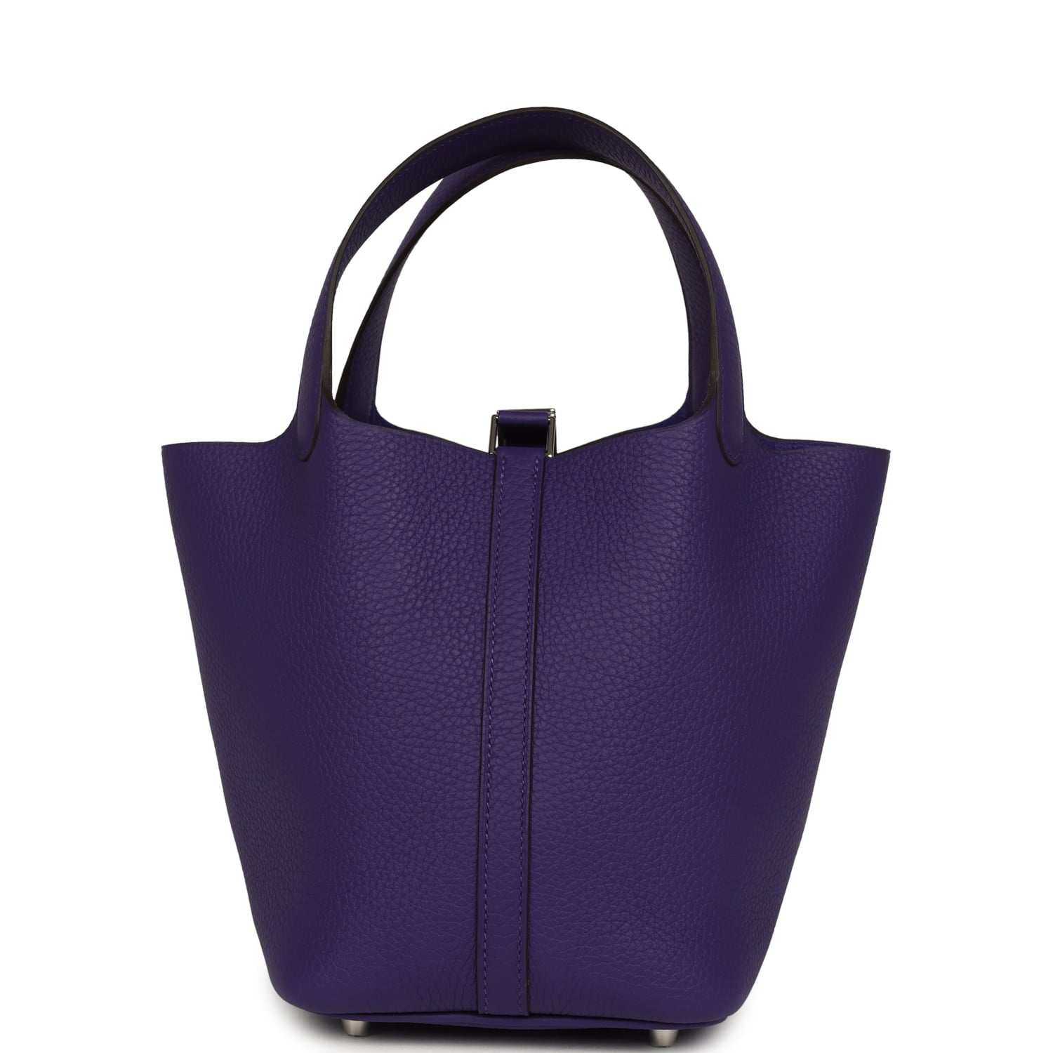 Hermes Picotin Lock 18 Purple Clemence Palladium Hardware