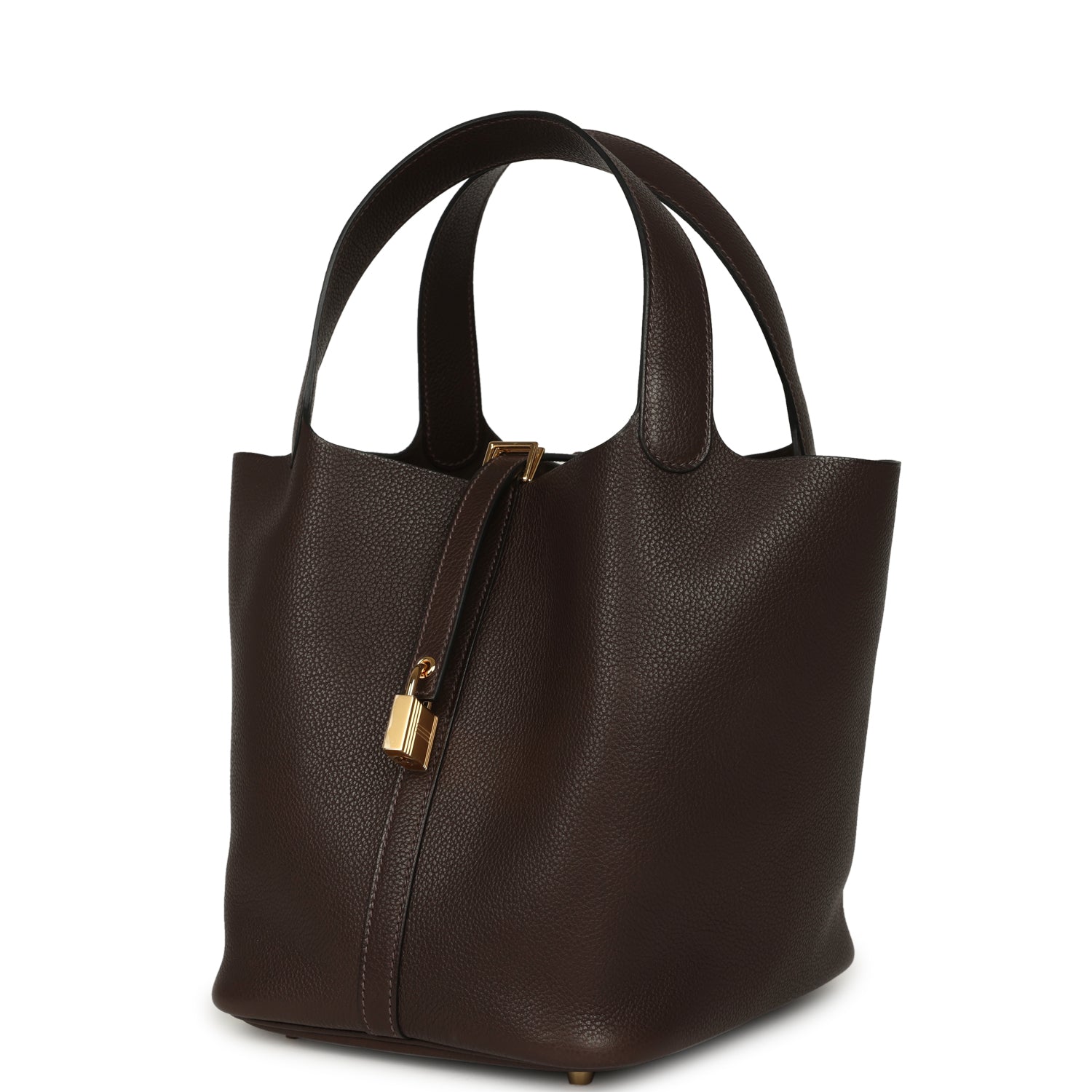 Hermes Picotin Lock 22 Ebene Barenia Faubourg Gold Hardware