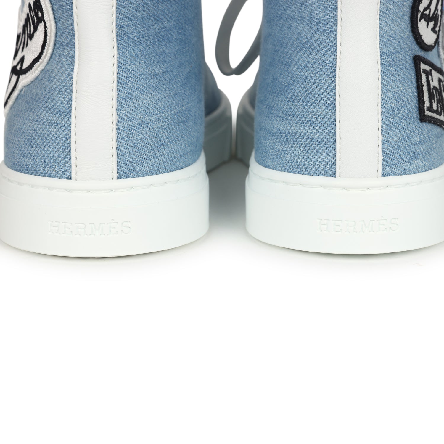 Hermes Illico Sneakers Bleu Clair Denim 35.5 EU