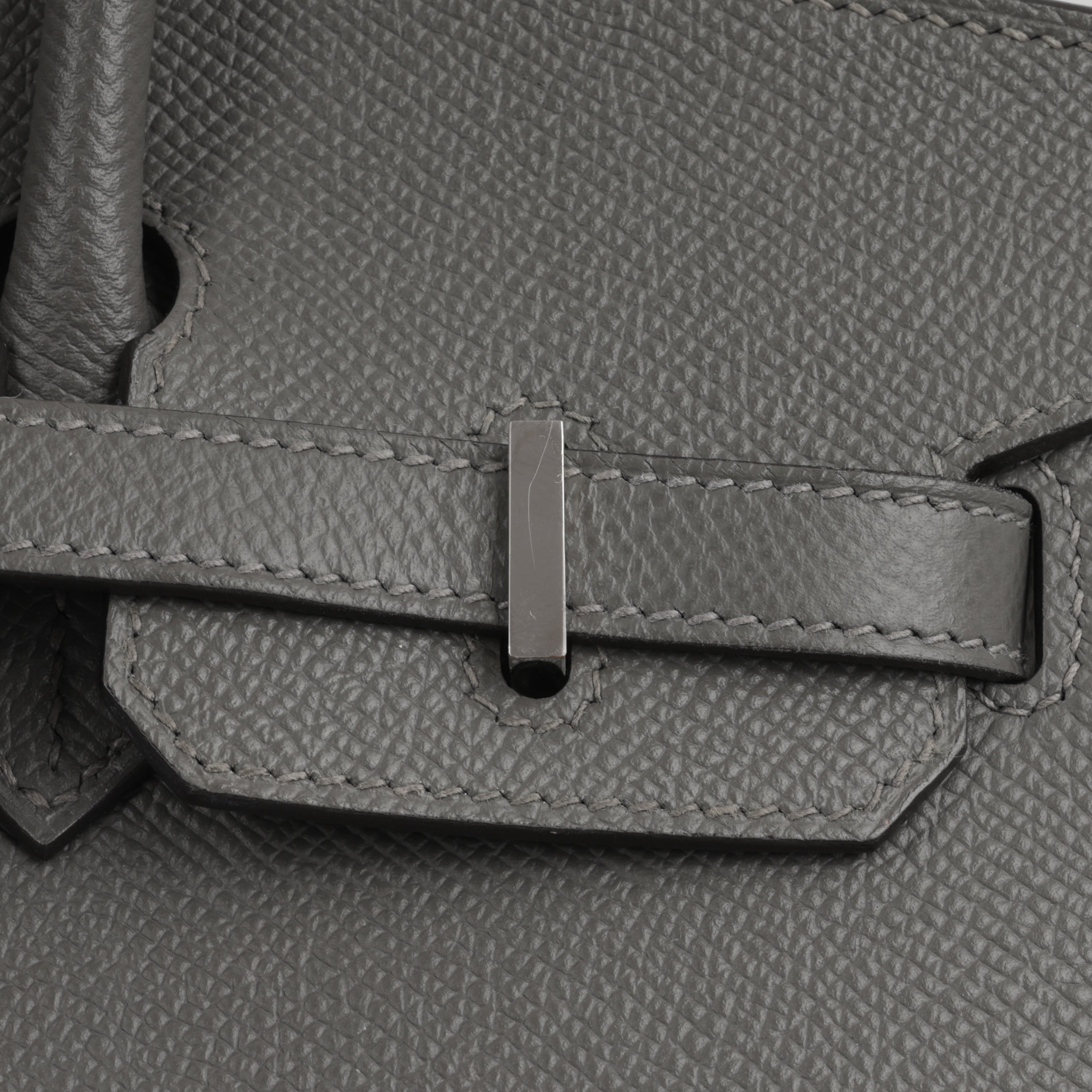Hermès Birkin 25 Sellier - Gris Meyer Epsom | Palladium Hardware