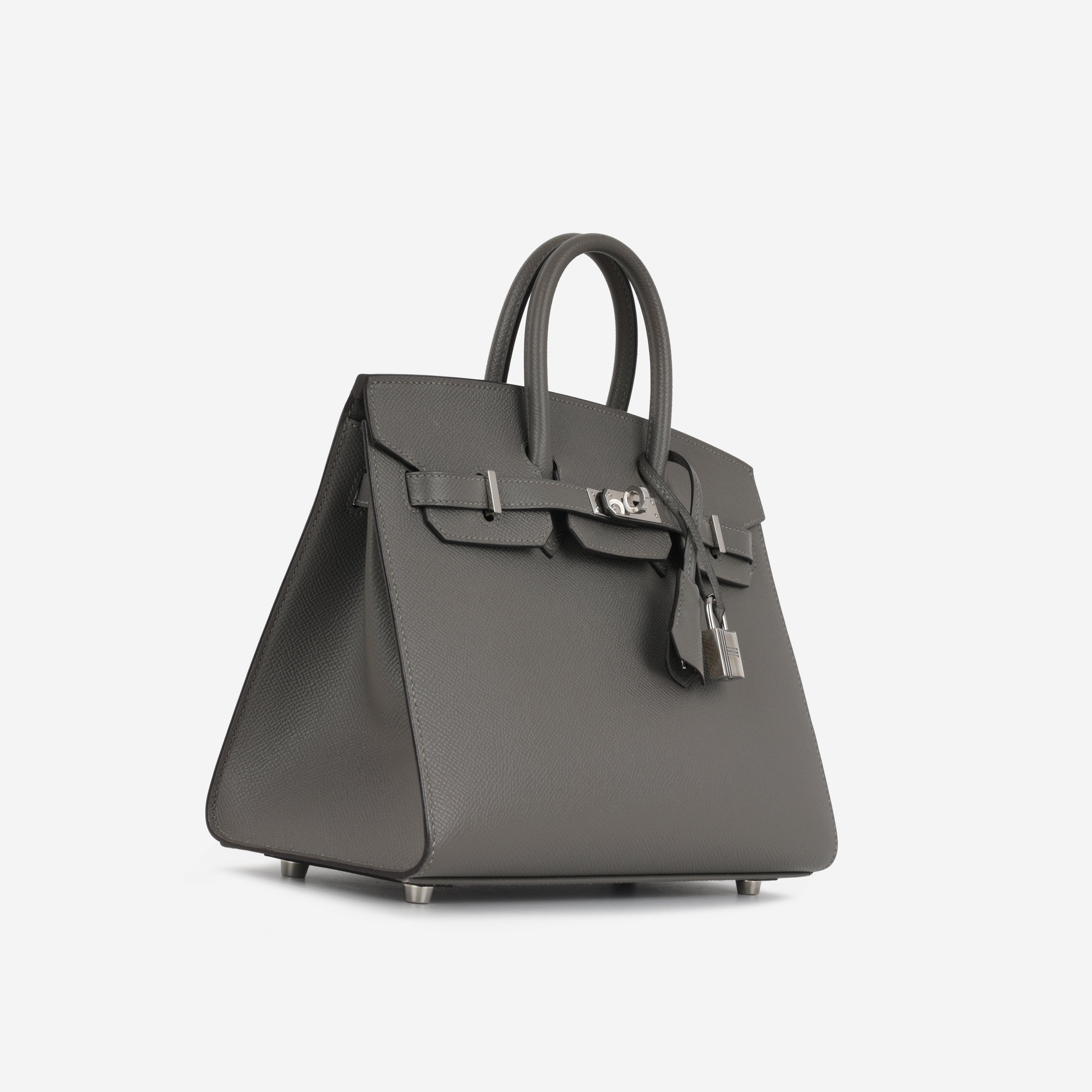 Hermès Birkin 25 Sellier - Gris Meyer Epsom | Palladium Hardware