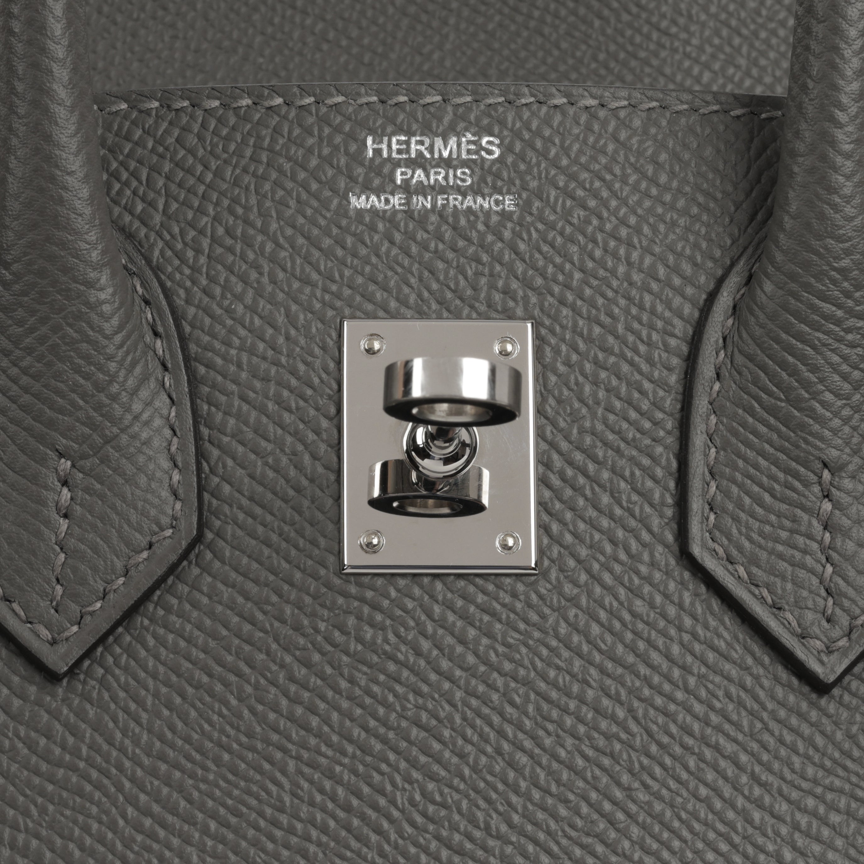 Hermès Birkin 25 Sellier - Gris Meyer Epsom | Palladium Hardware