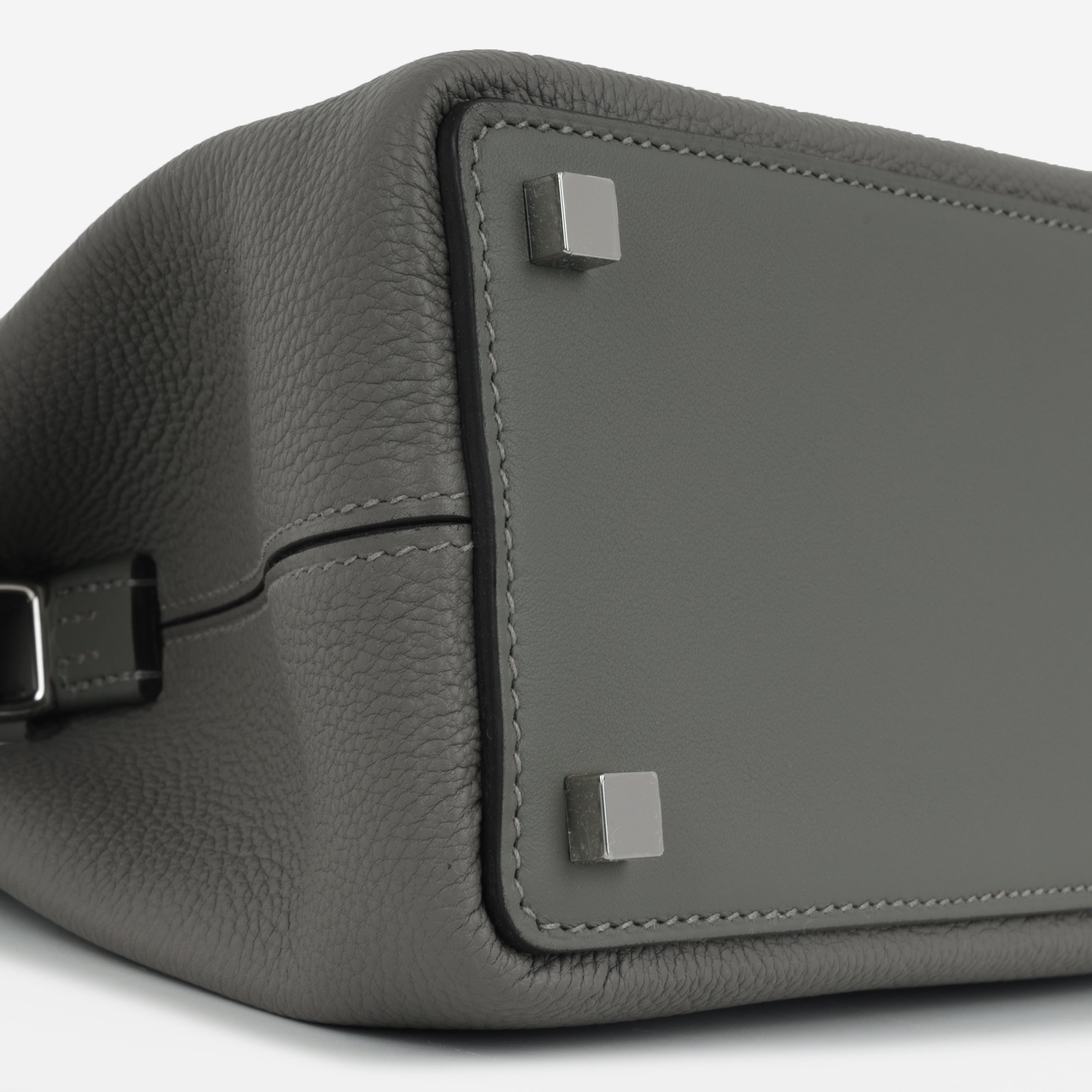 Hermès Medor Bag - Gris Meyer Togo / Swift | Palladium Harware