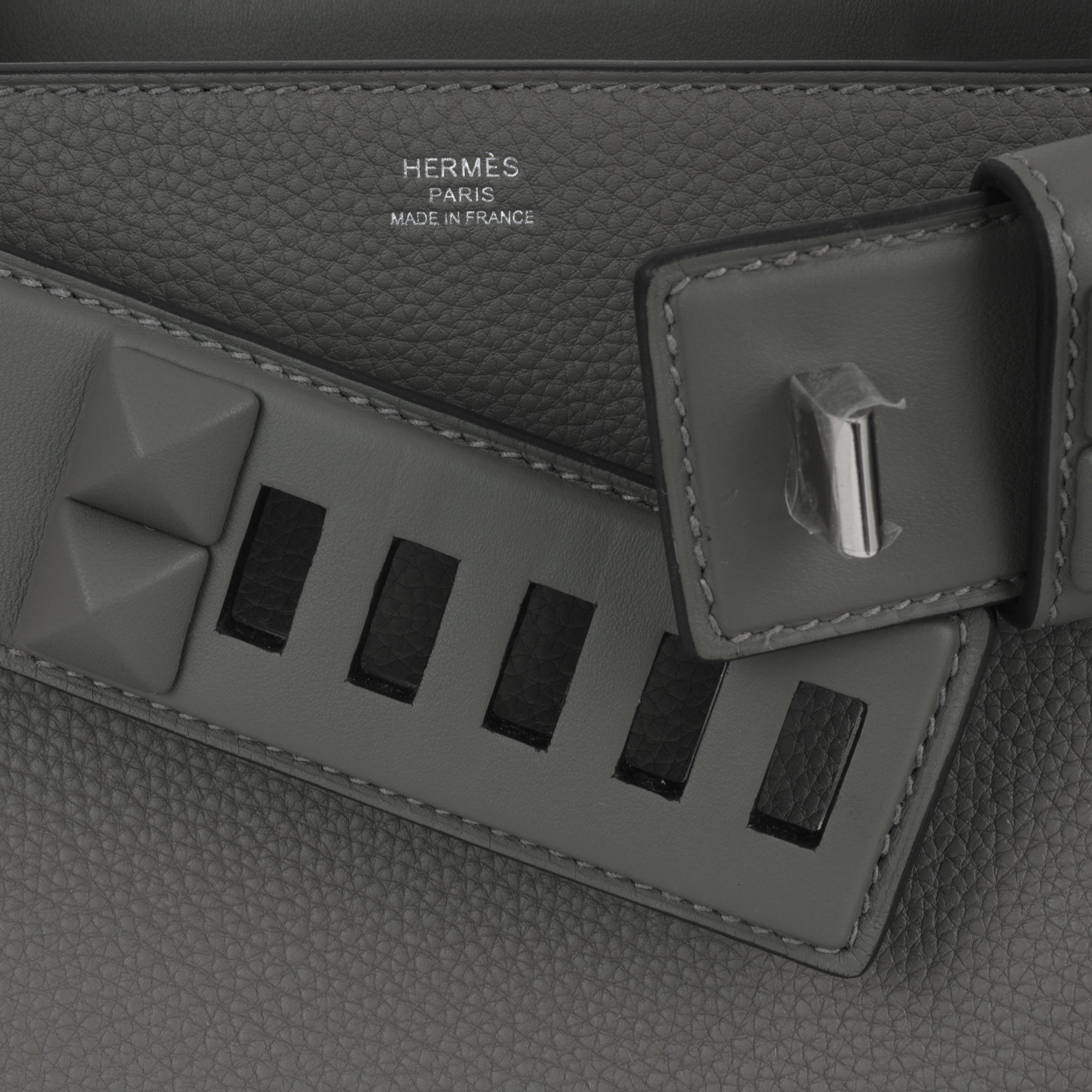 Hermès Medor Bag - Gris Meyer Togo / Swift | Palladium Harware