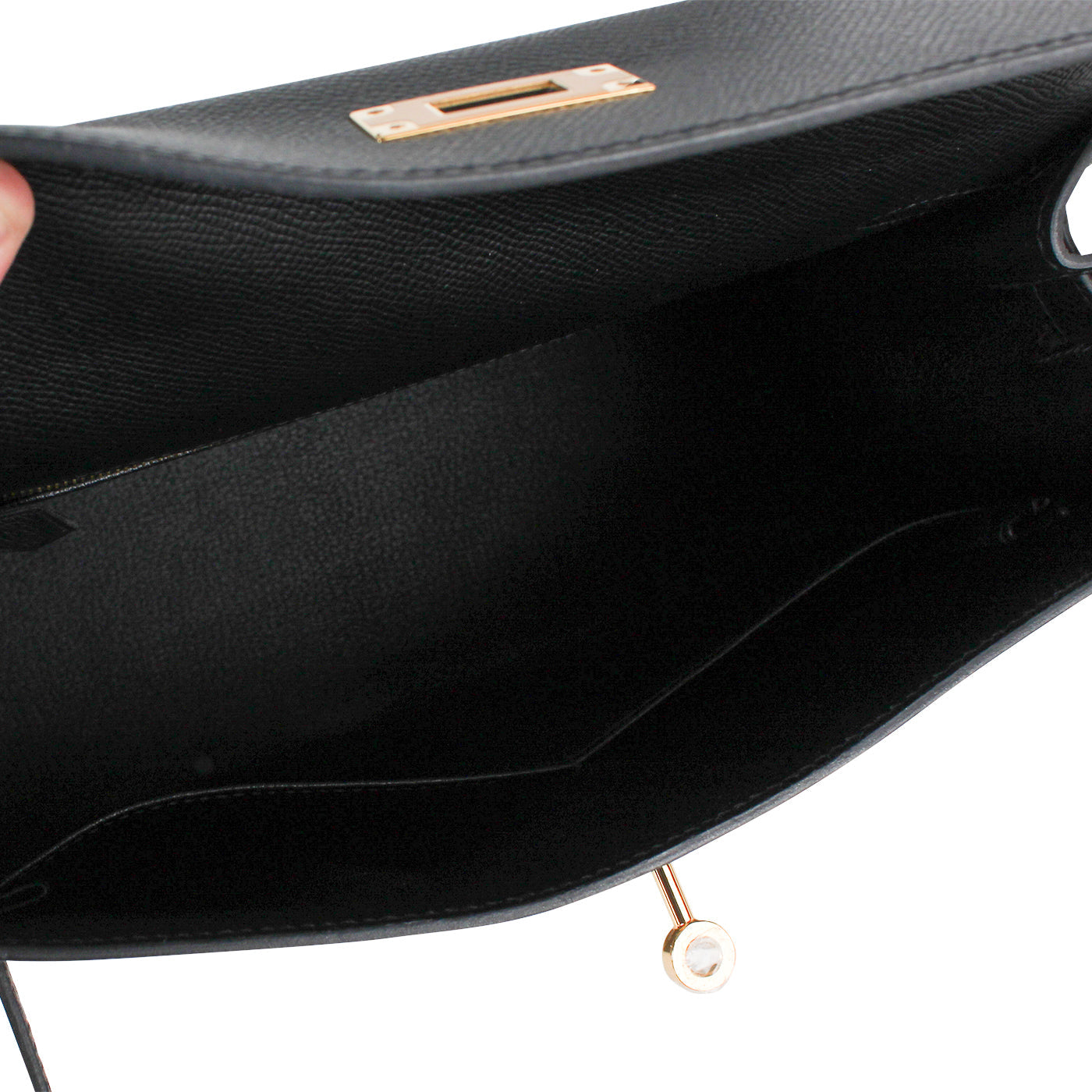 Kelly 28 - Black Epsom - GHW