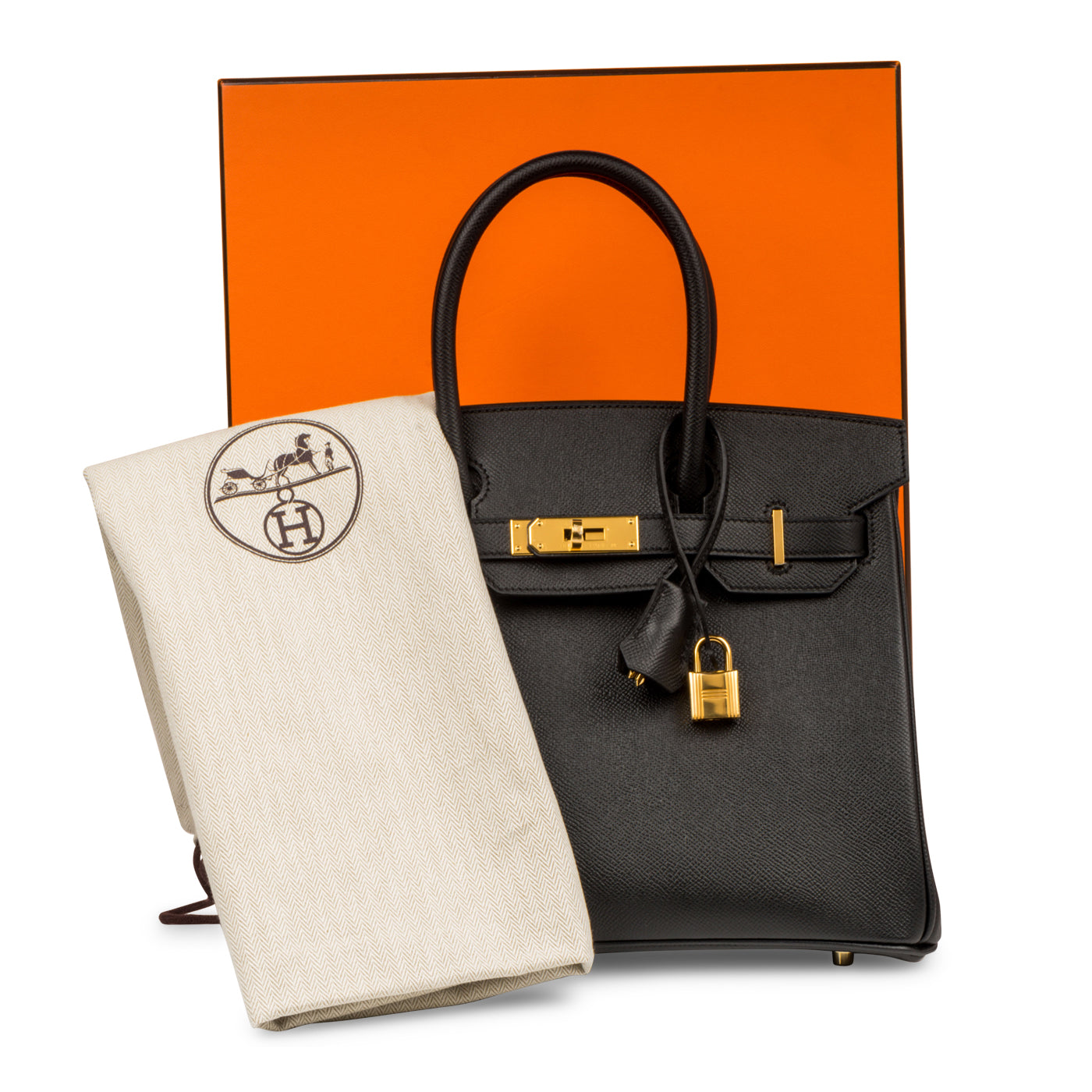 Birkin 30 - Black Epsom