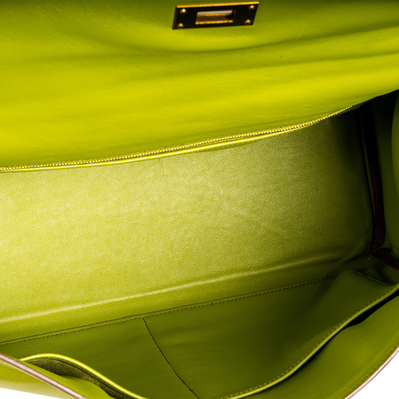 Kelly 35 - Vert Anis Swift leather