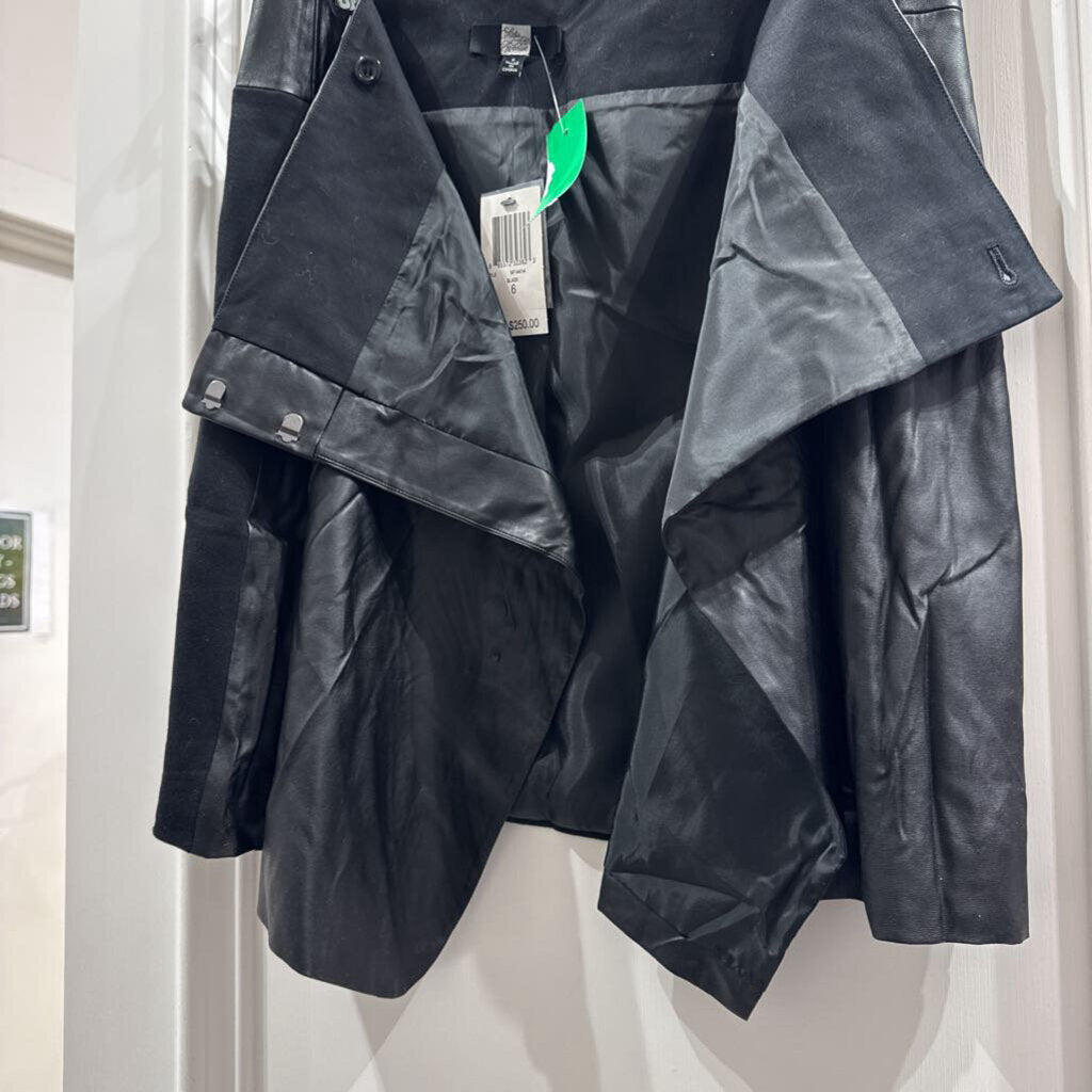 Sak's 5th Avenue Black Leather Front(NwT)
