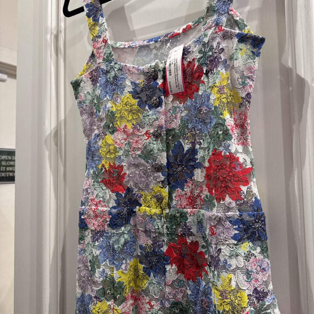 S/S2024 Runway Floral Lace Midi Dress
