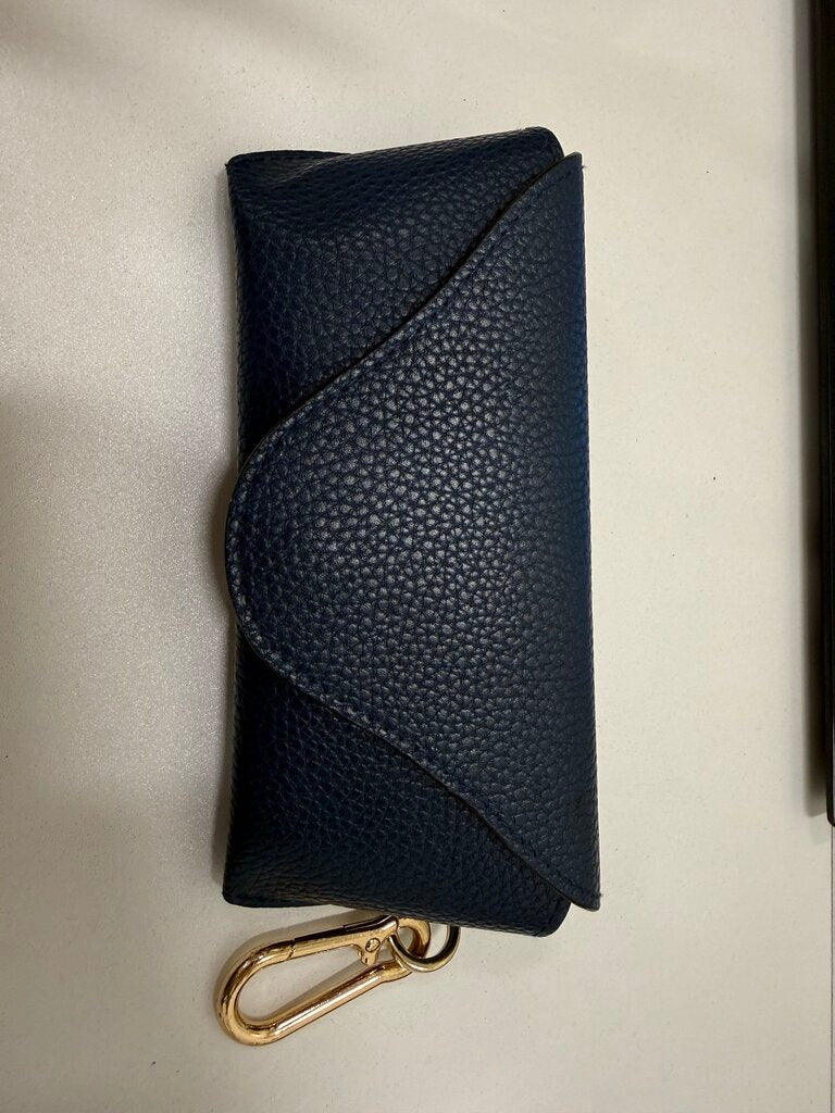 62mm Anagram Cat-Eye Sunglasses (Retail $420) w/ Blue Leather Case