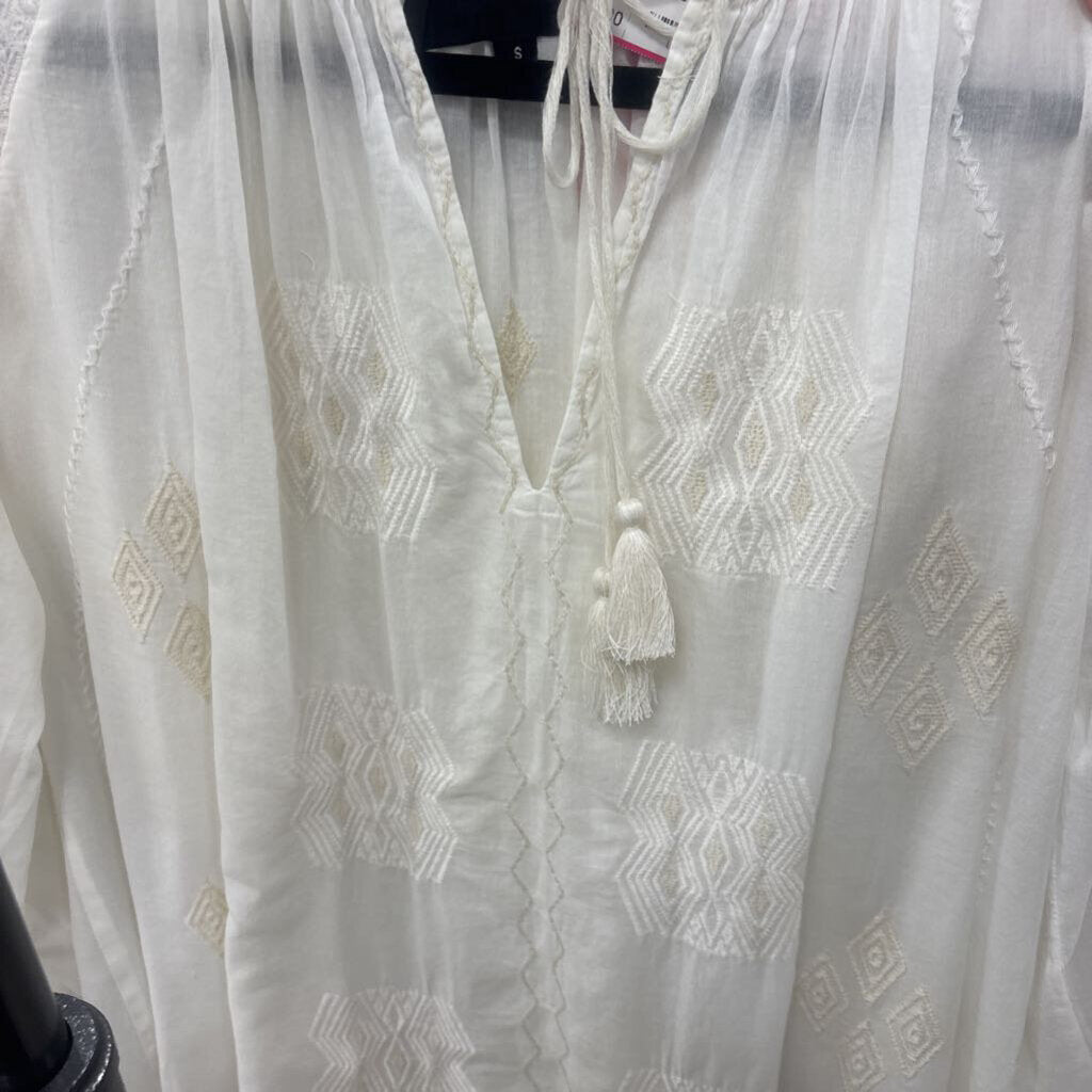 Cream Embroidered Blouse