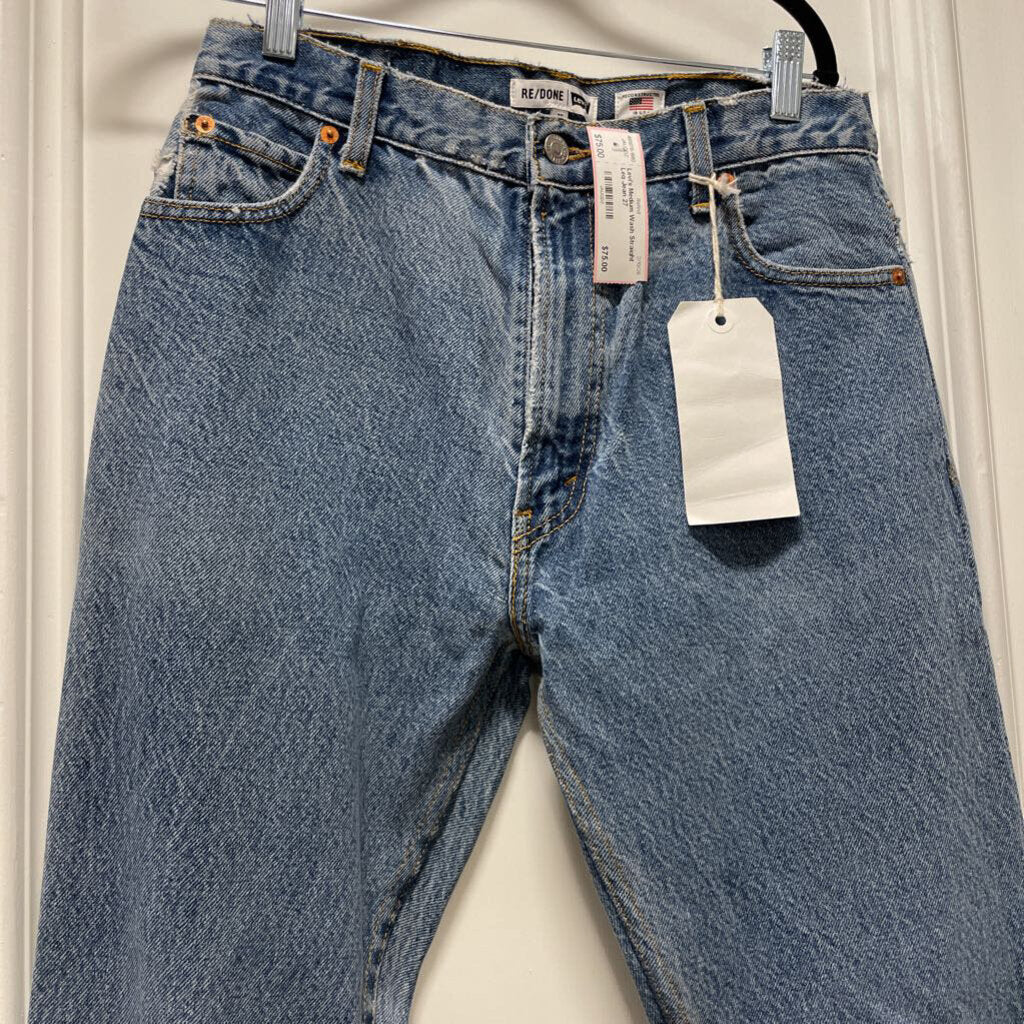 Medium Wash Straight Leg Jean