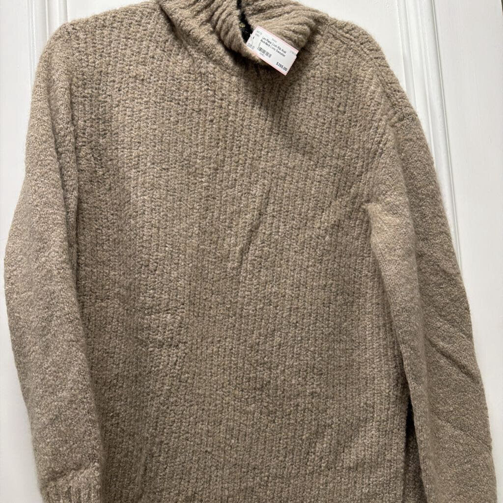 Cash Rib Knit Mock-Neck Long Sweater