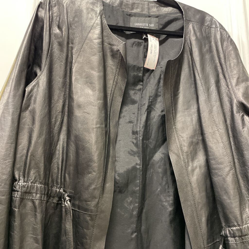 Black Long Leather Jacket