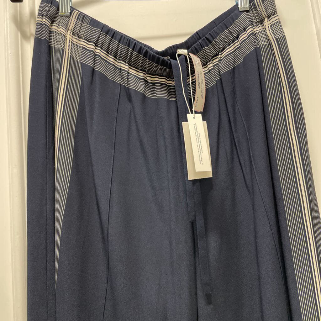 Blue/White Stripe Viscose Pants (NWT)