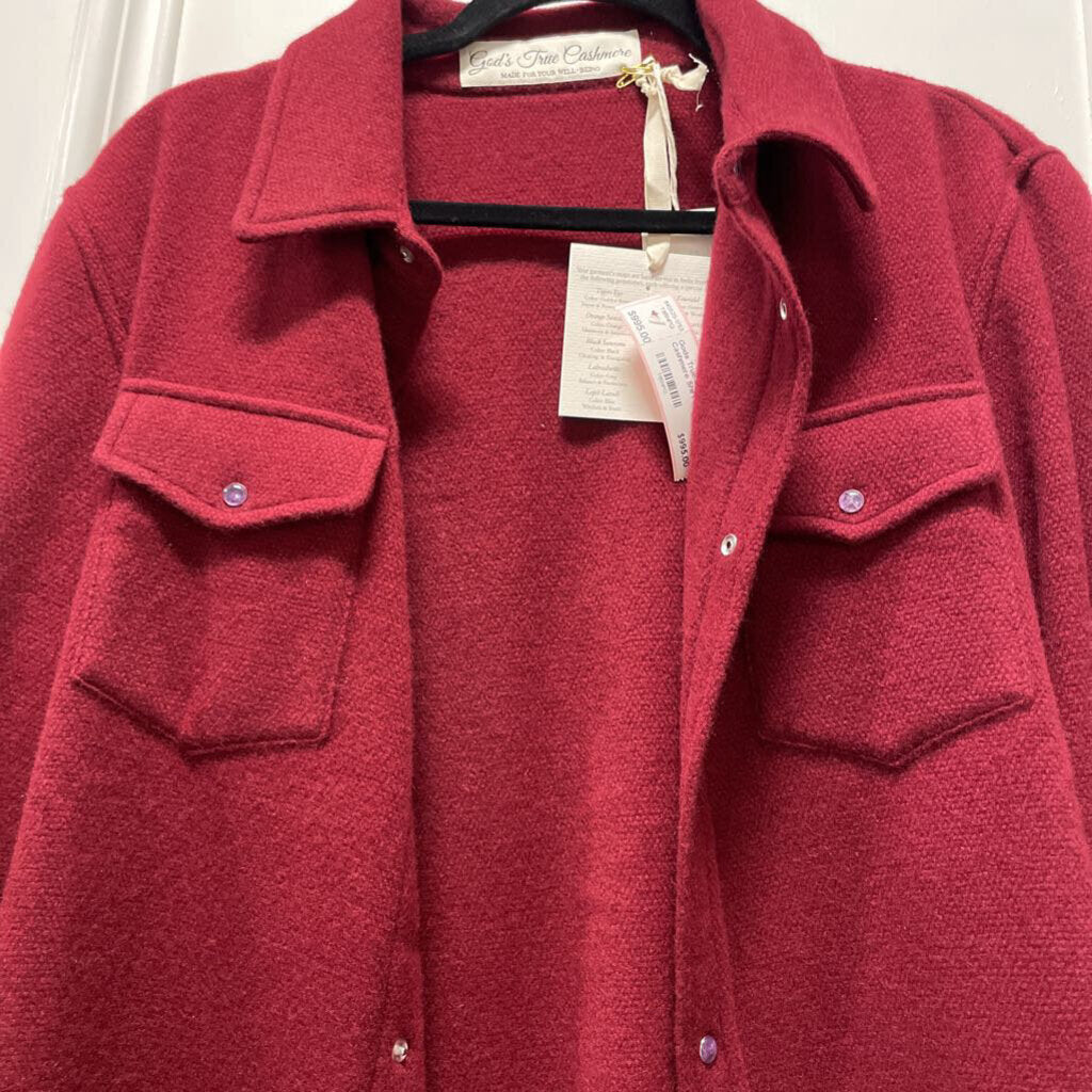 Maroon Cashmere Shirt
