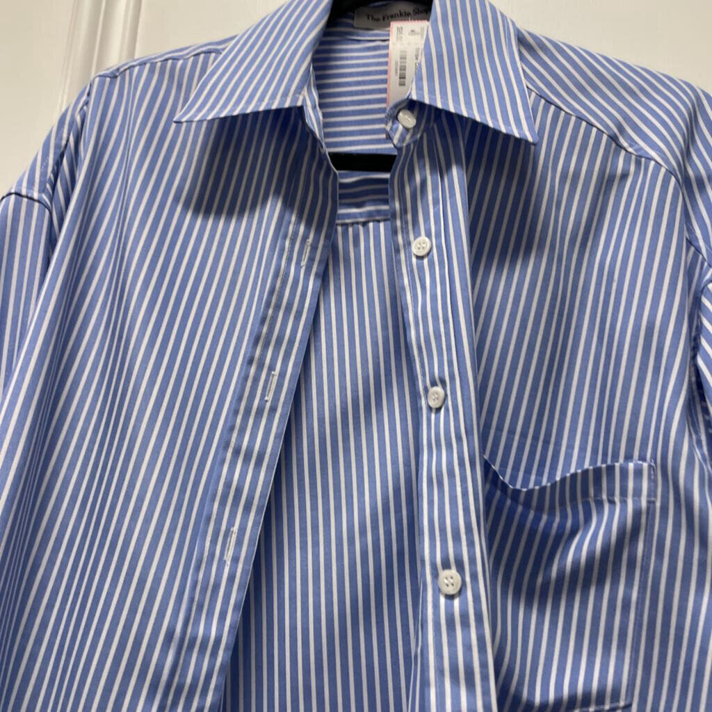 Blue/White Stripe Cotton Shirt