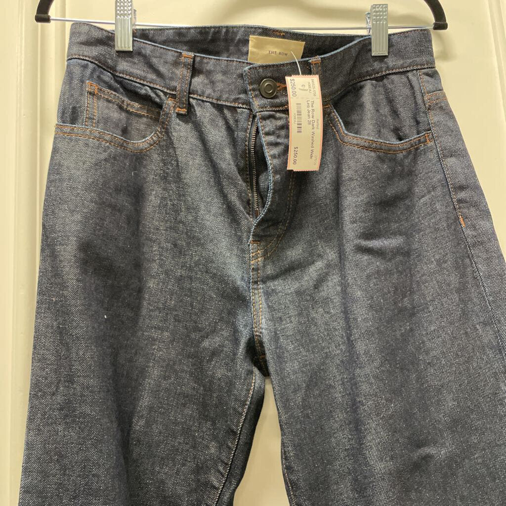 Dark Washed Wide Leg Jean
